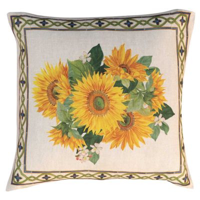 100% Linen Floral Decorative Cushions - Image 2