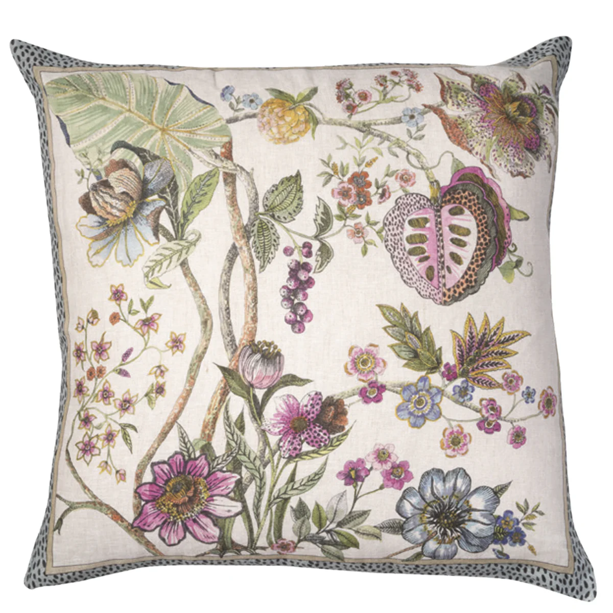 100% Linen Floral Decorative Cushions - Image 3