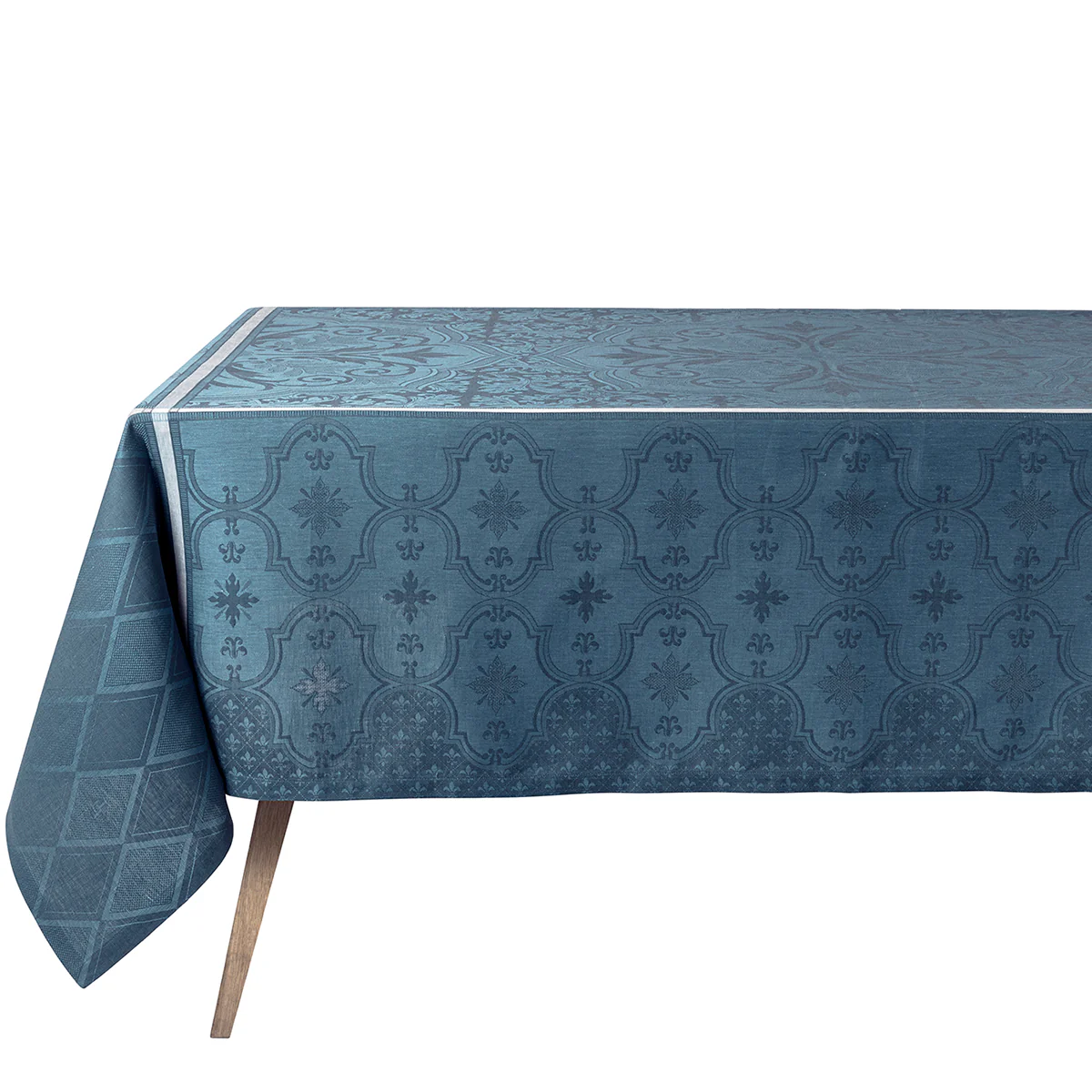 Armoiries Blue 100% Linen Table Linens - Image 3