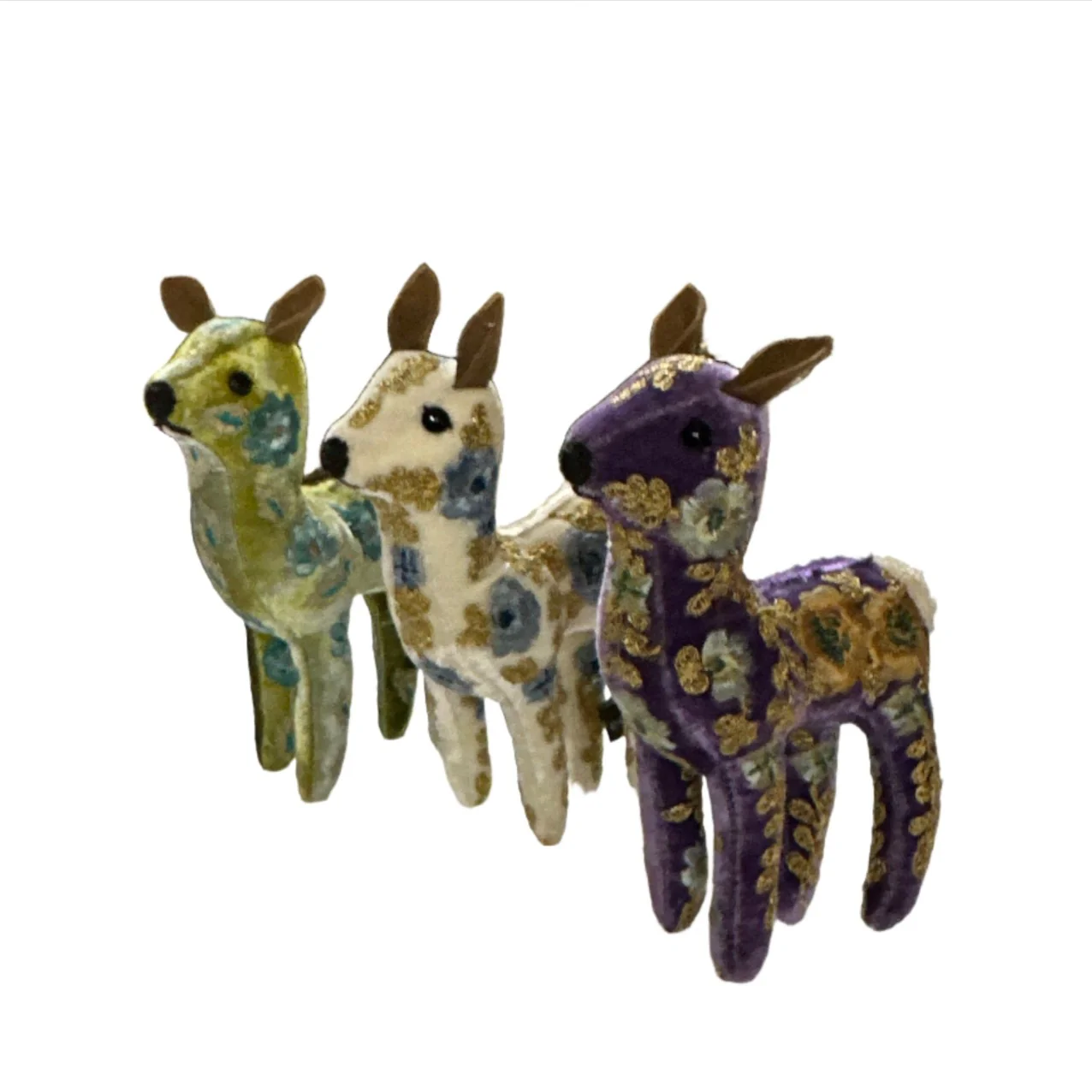 Bambi Hand Embroidered Silk & Velvet Animals - Image 5