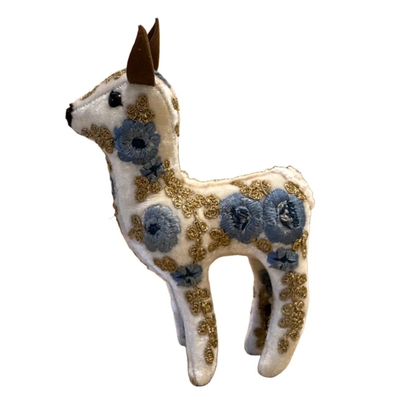 Bambi Hand Embroidered Silk & Velvet Animals - Image 6