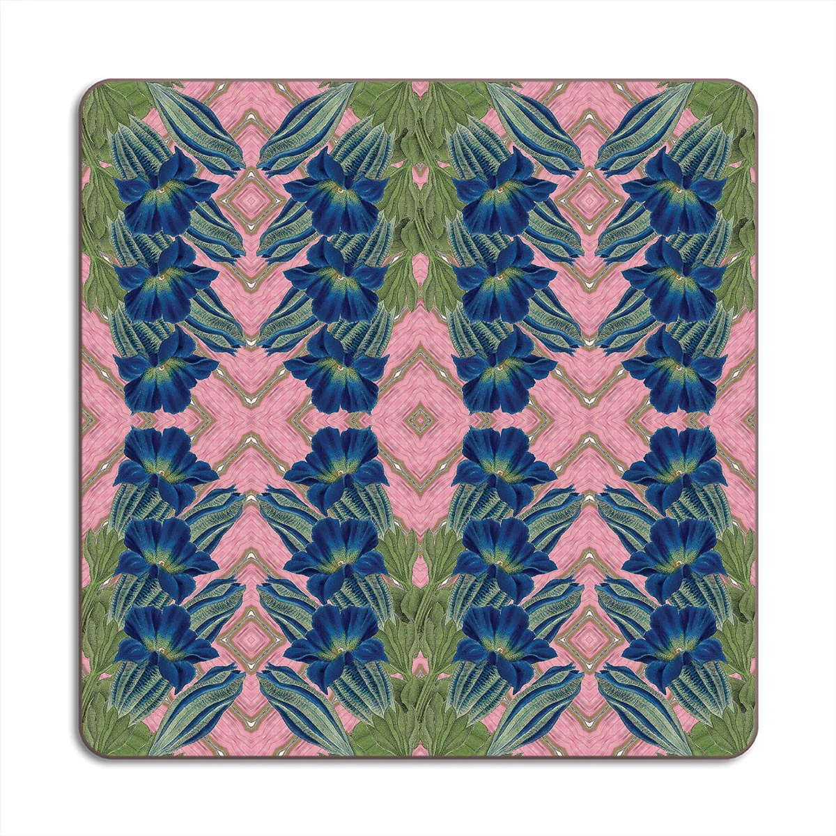 Blue Flower Placemat & Coasters