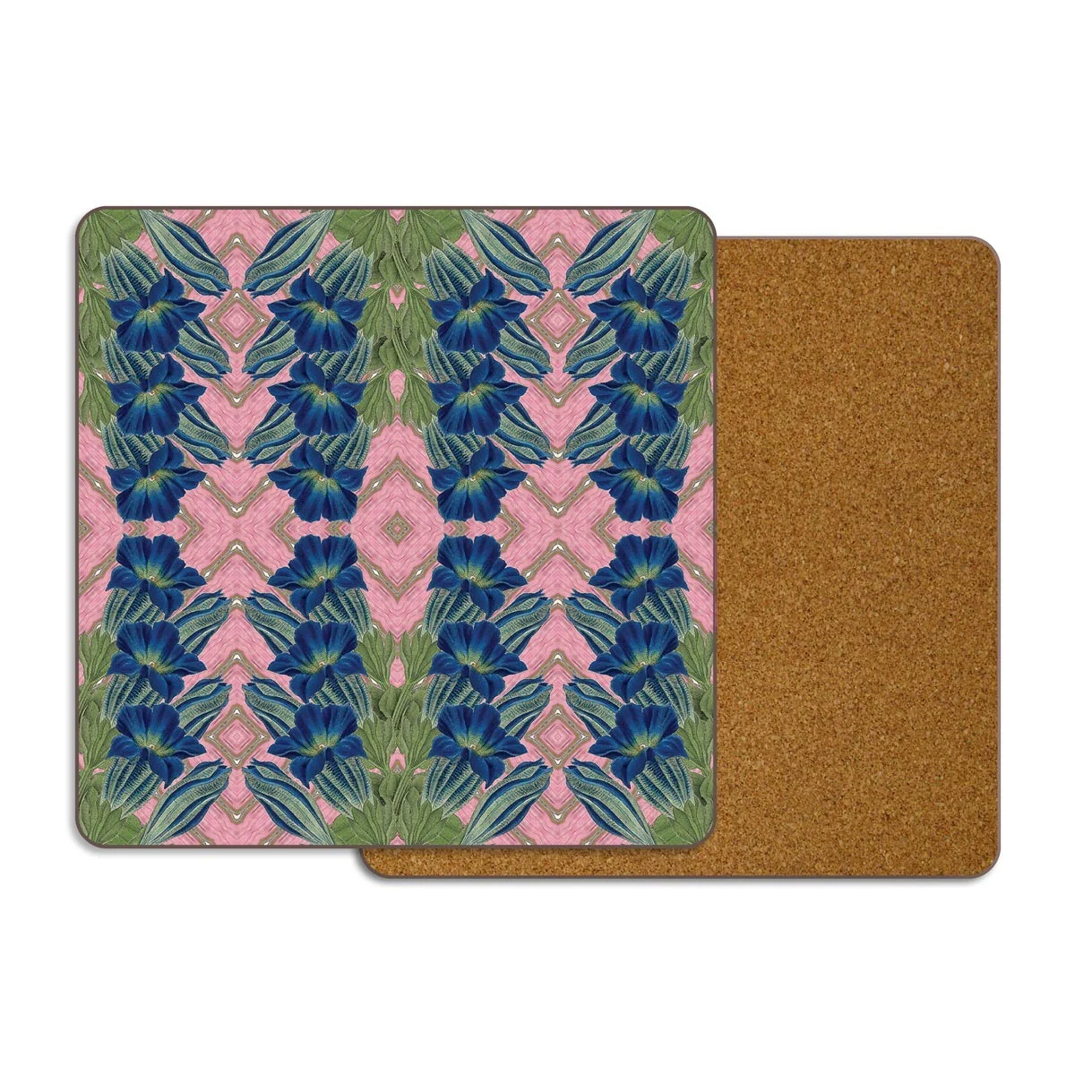 Blue Flower Placemat & Coasters - Image 3