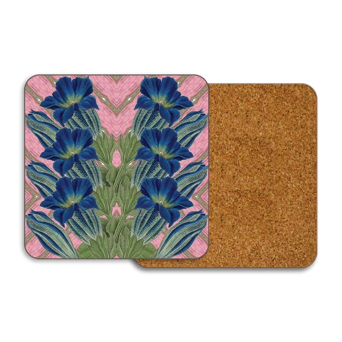 Blue Flower Placemat & Coasters - Image 4
