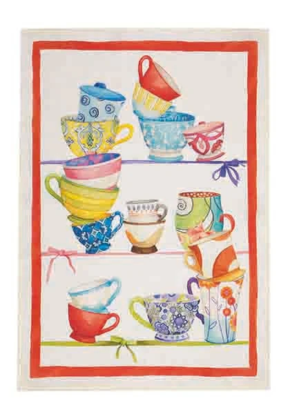 Bric Brac Rosso Linen Tea Towels