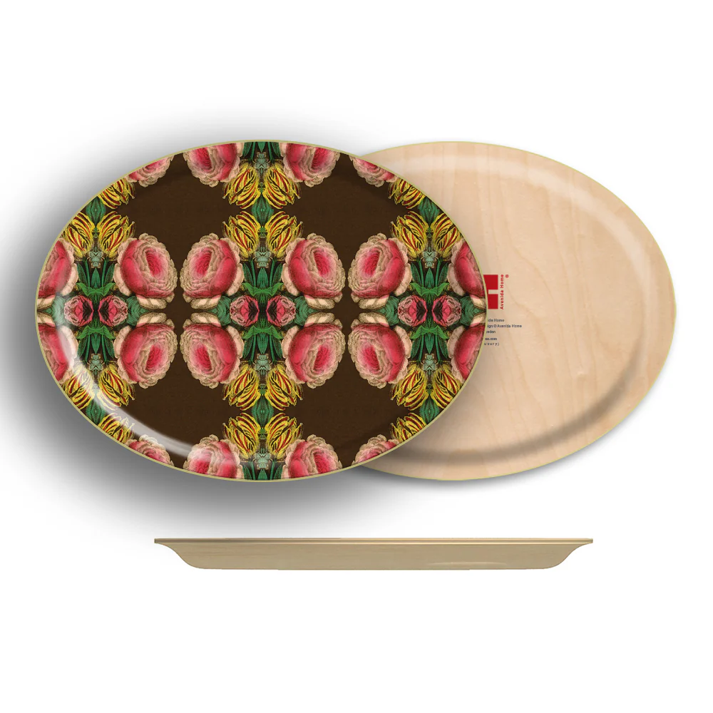 Cabbage Rose Birchwood Trays - Image 3