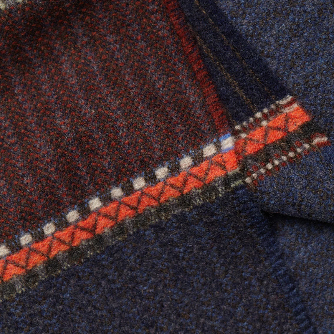 Cassia Blue 100% Merino Lambswool Scarf - Image 10