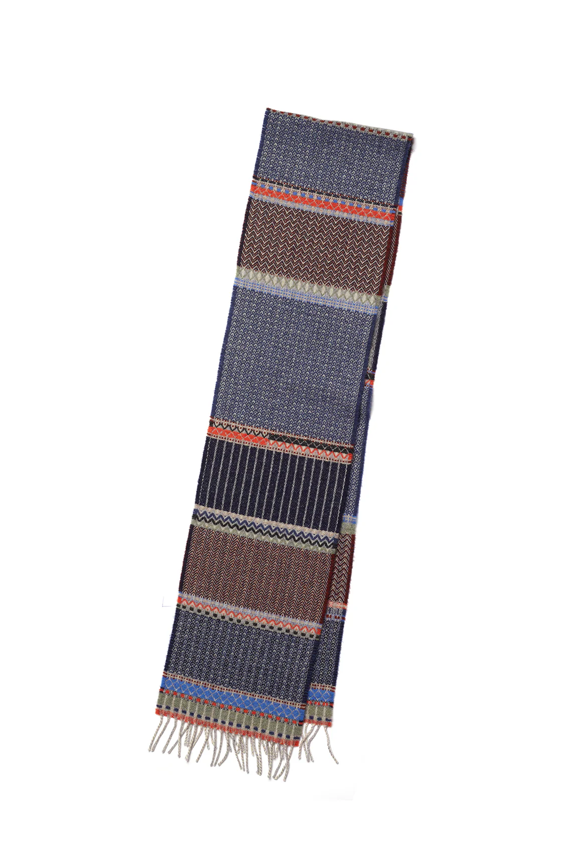 Cassia Blue 100% Merino Lambswool Scarf - Image 3