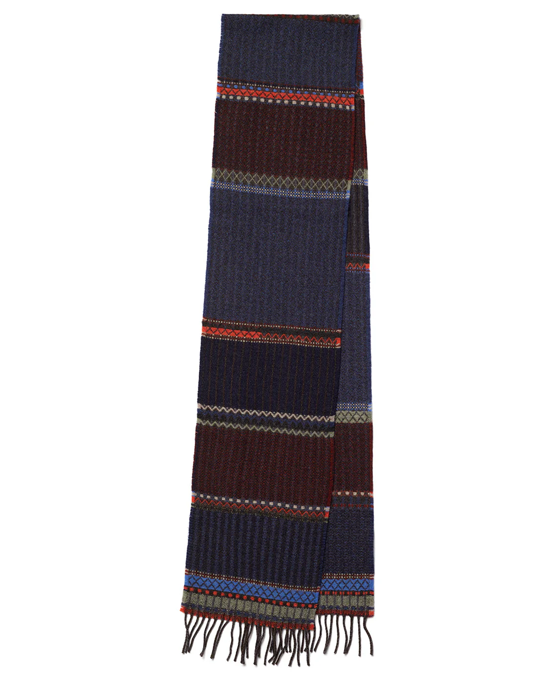 Cassia Blue 100% Merino Lambswool Scarf - Image 8
