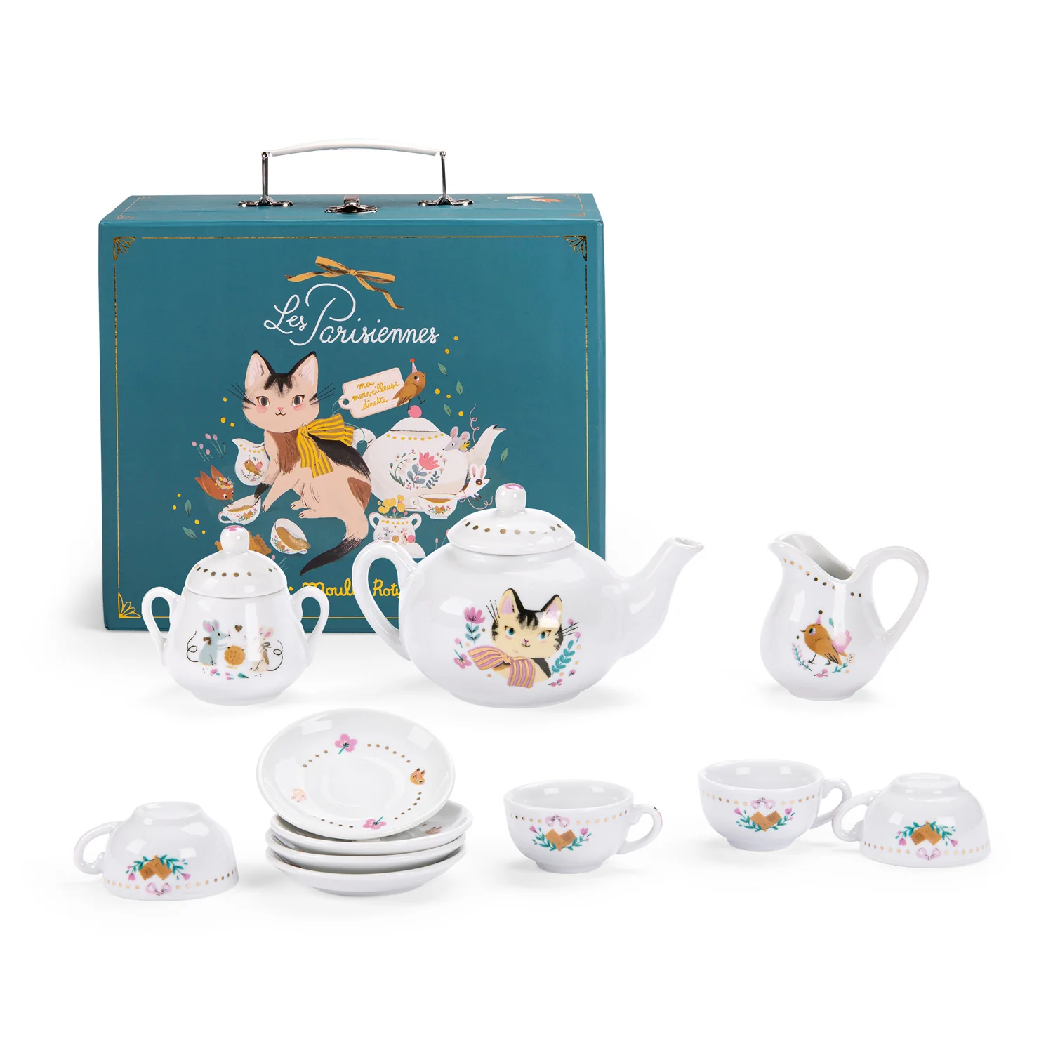 Ceramic tea set Les Parisiennes