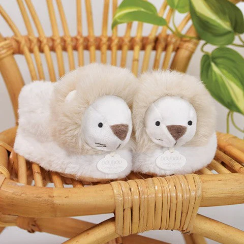 Children's Slippers Coffret Chaussons Avec Hochet Bleu (0-6mths) - Image 2