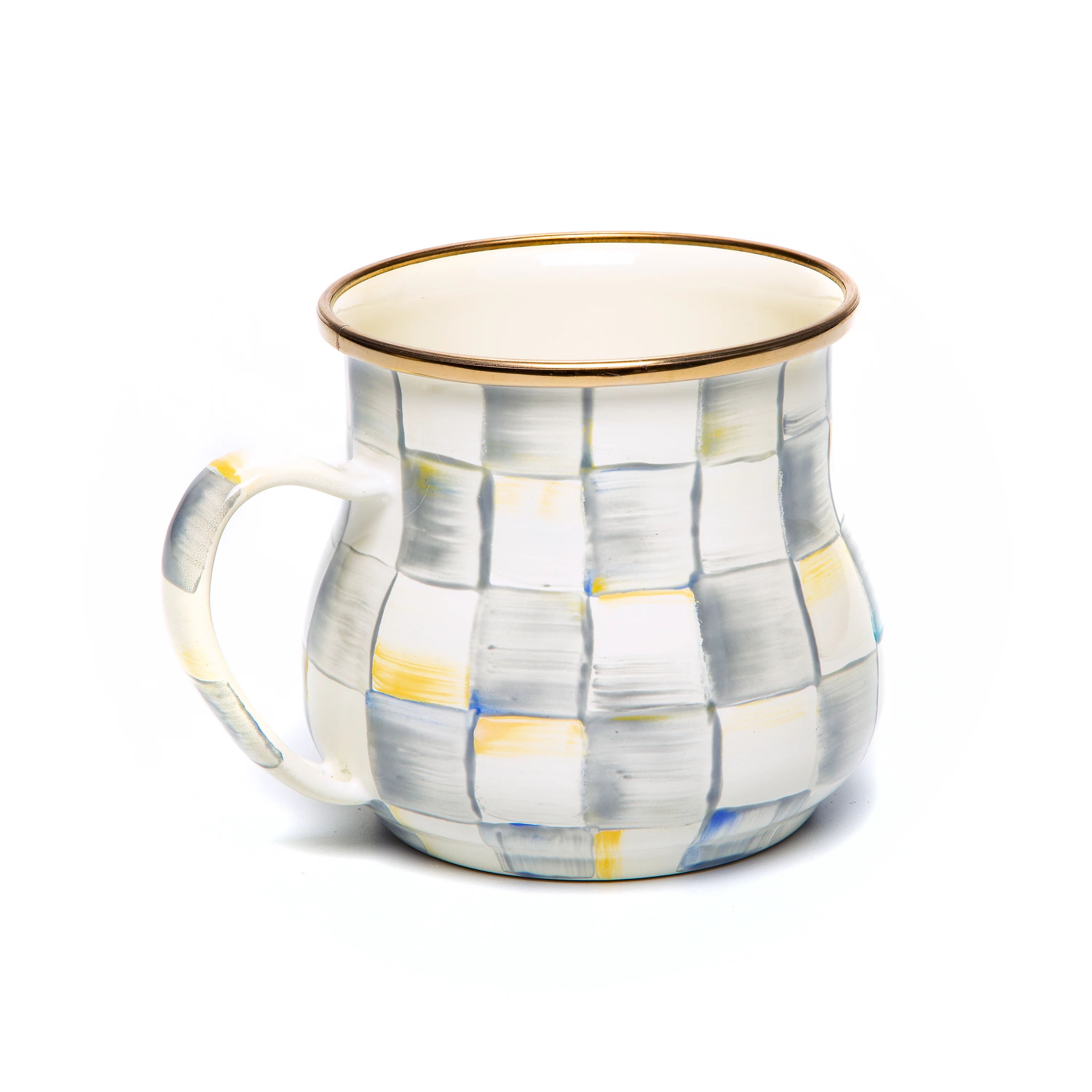 MacKenzie-Childs Check Design Enamel Mugs - Image 3