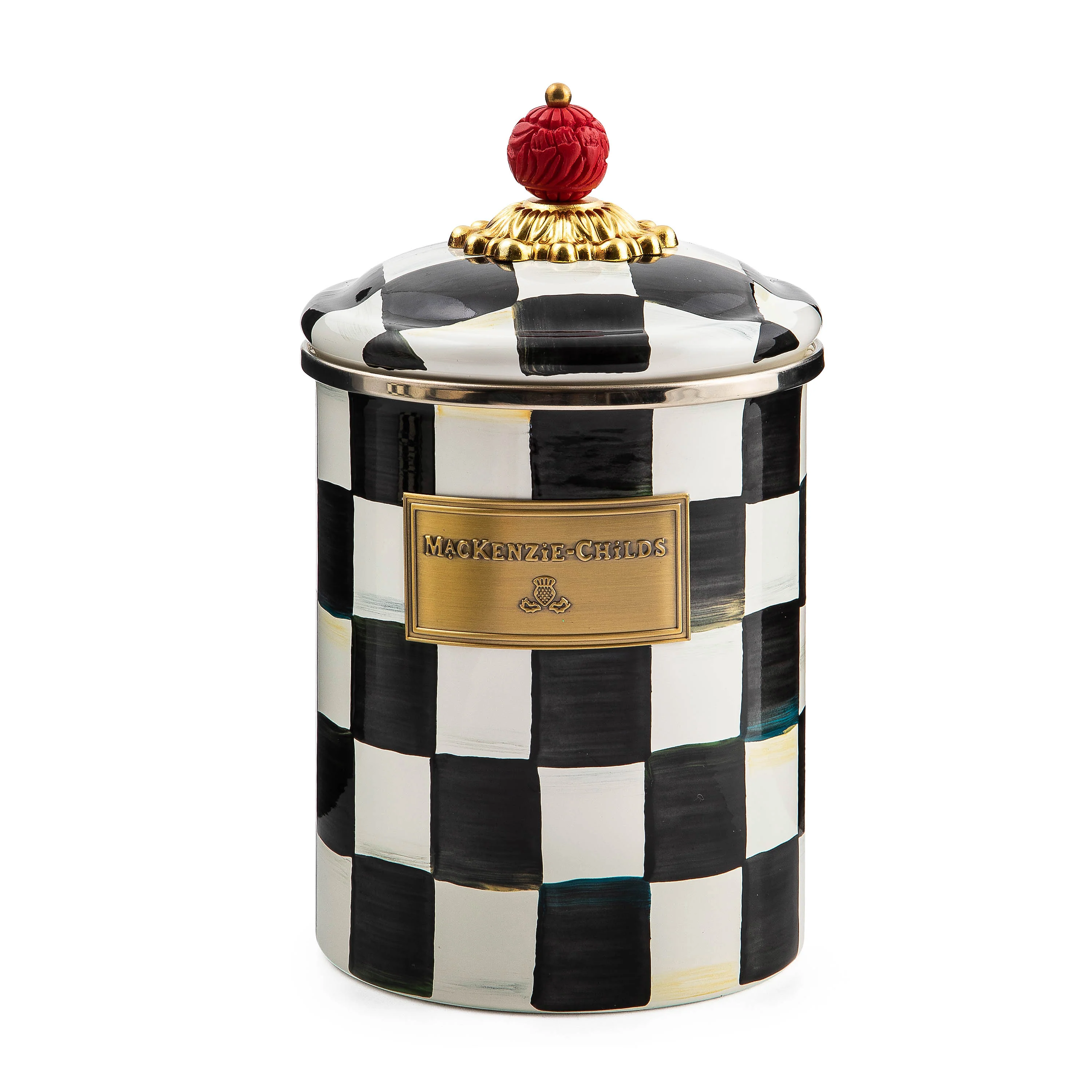 MacKenzie-Childs Courtly Check Storage Canisters - Image 2