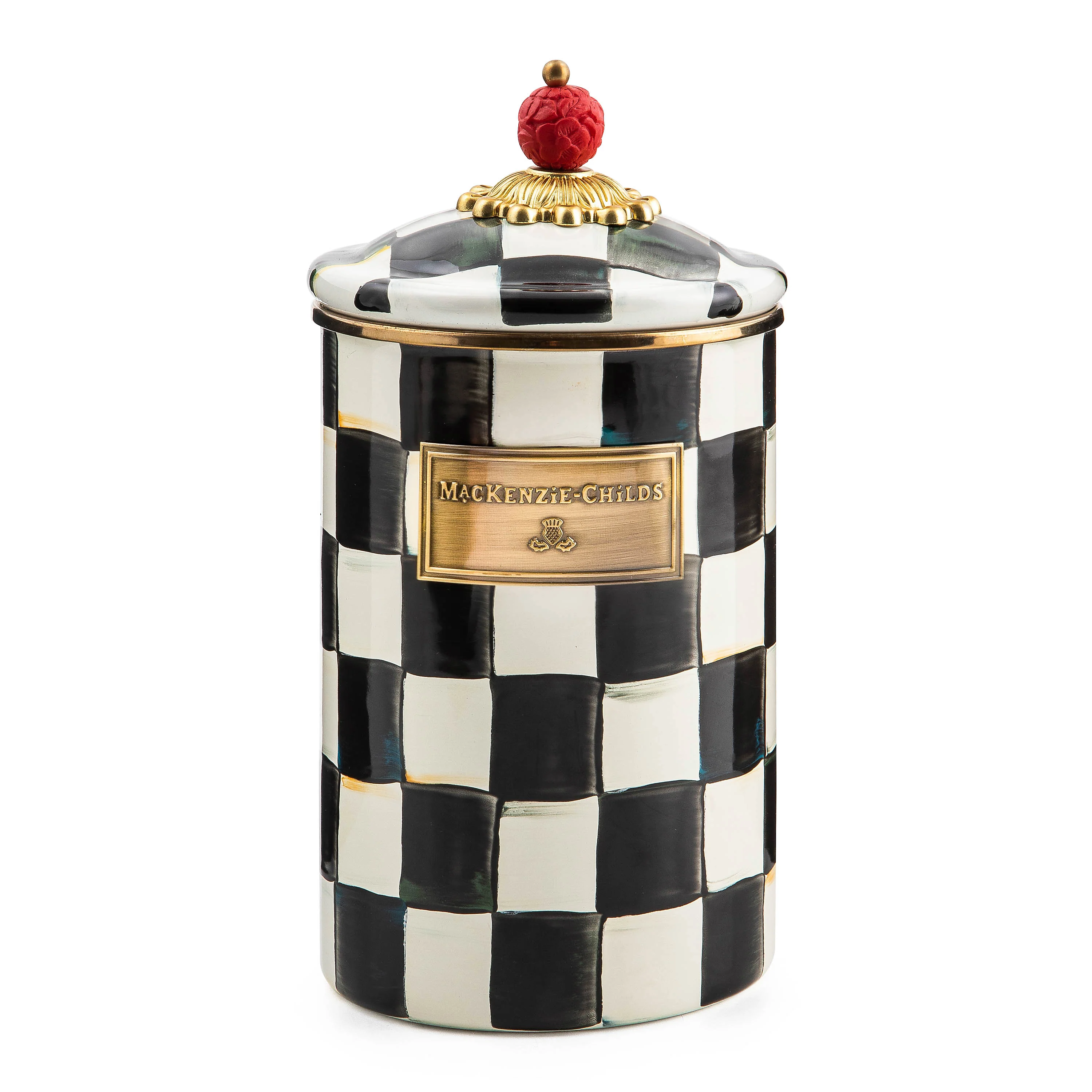 MacKenzie-Childs Courtly Check Storage Canisters - Image 5