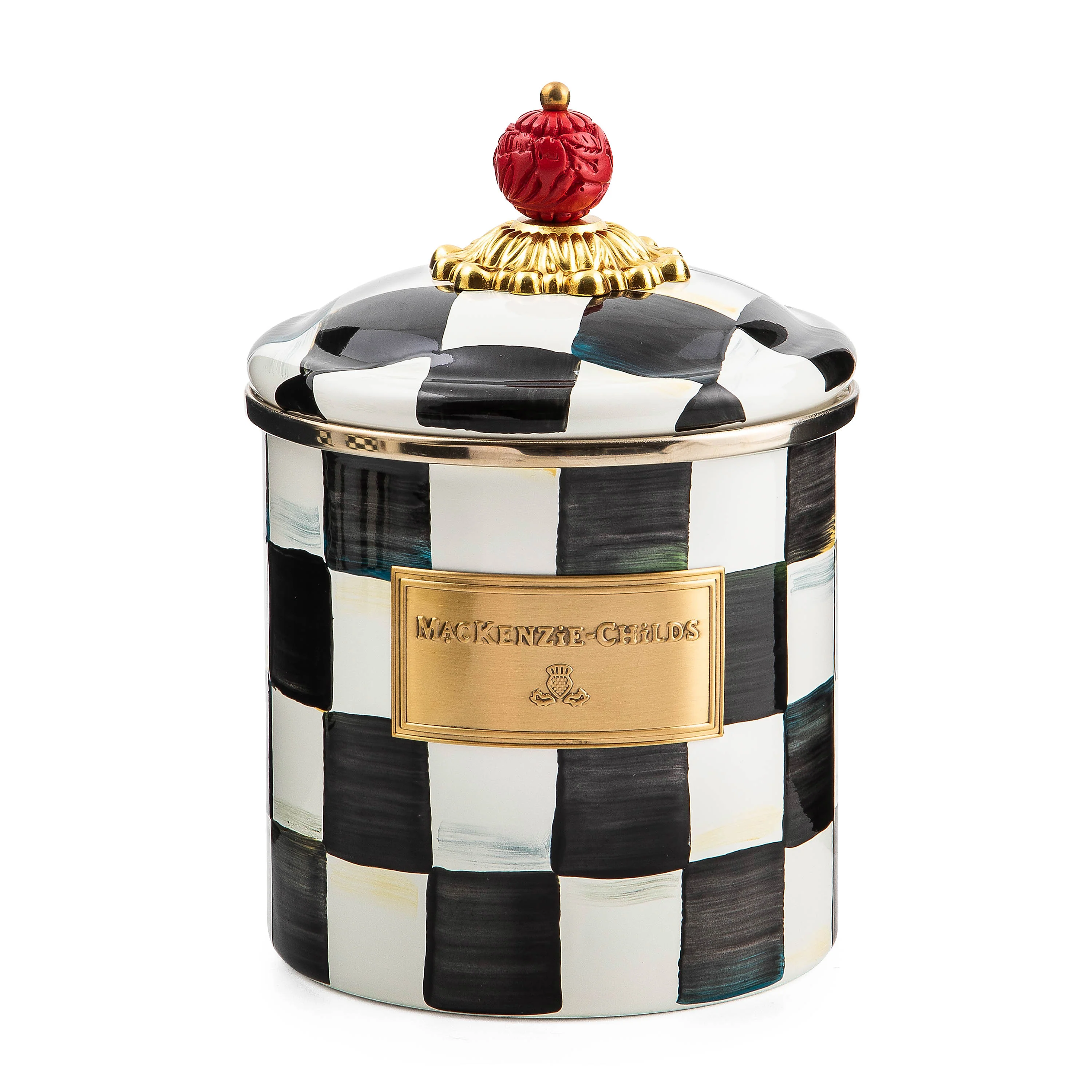 MacKenzie-Childs Courtly Check Storage Canisters - Image 6