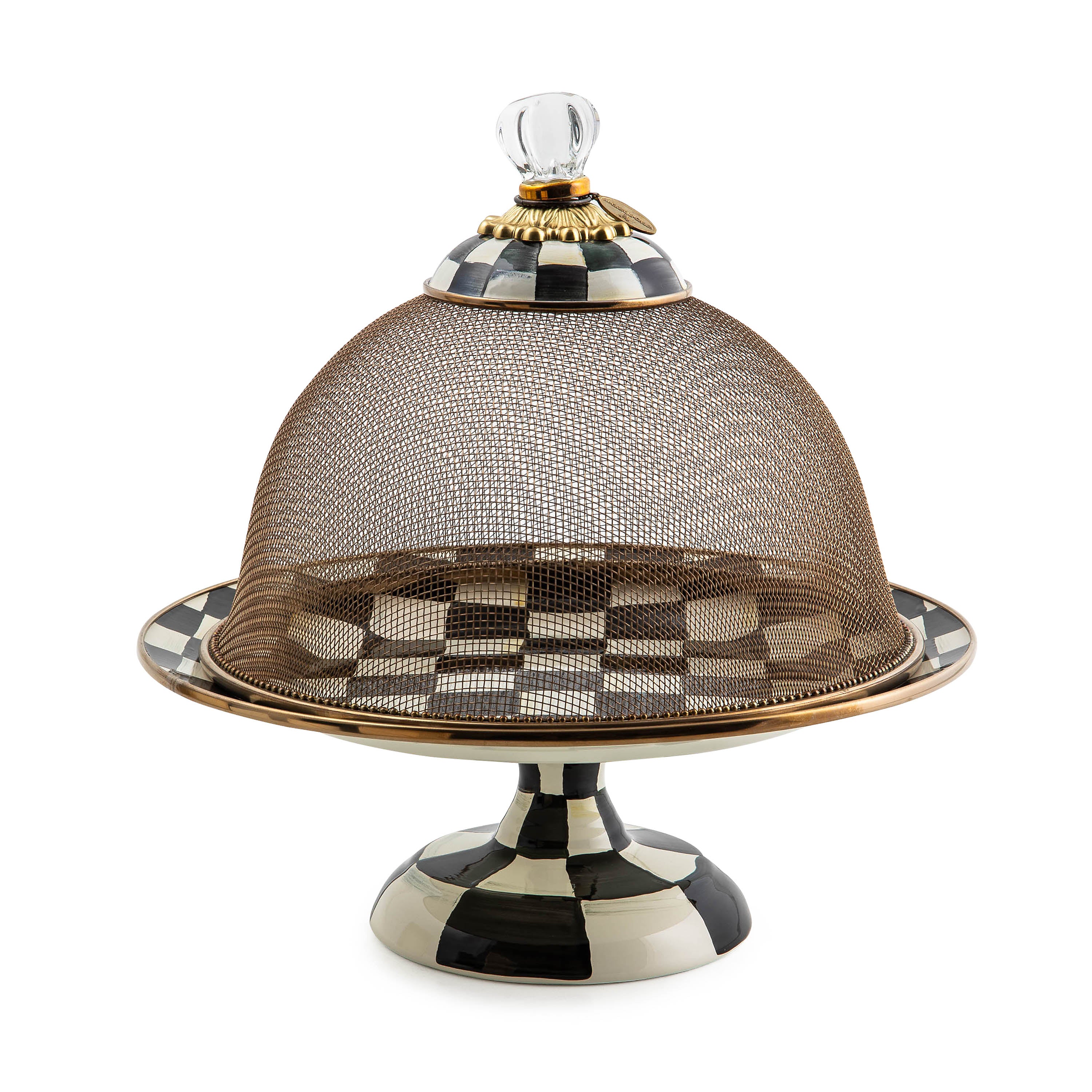 MacKenzie-Childs Courtly Check Small Mesh Dome - Image 2