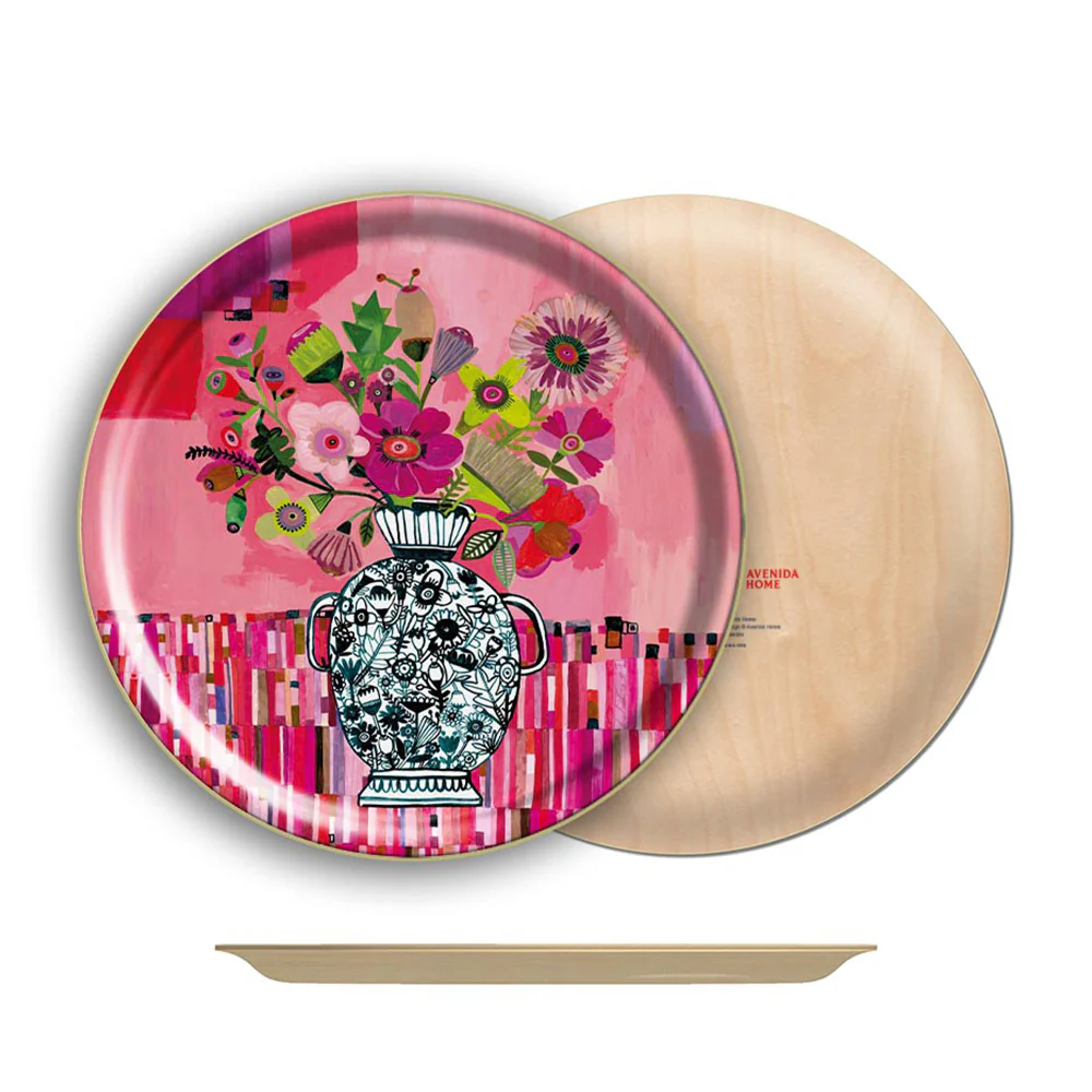 Crimson Blush Round Tray - Image 3