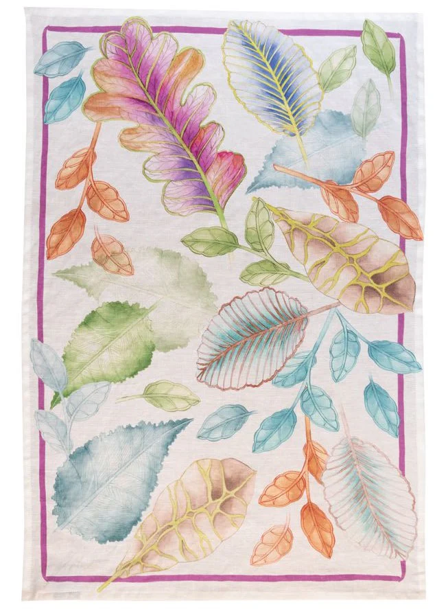 Foliage 100% Linen Tea Towels - Image 2