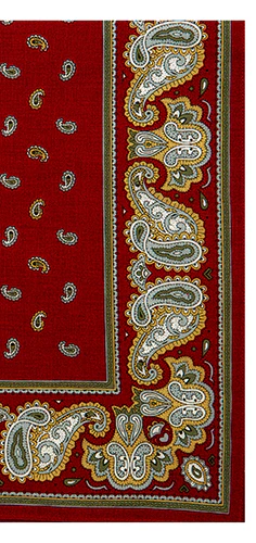 Men's Cotton Handkerchiefs - Decorative Paisley Border - Image 6