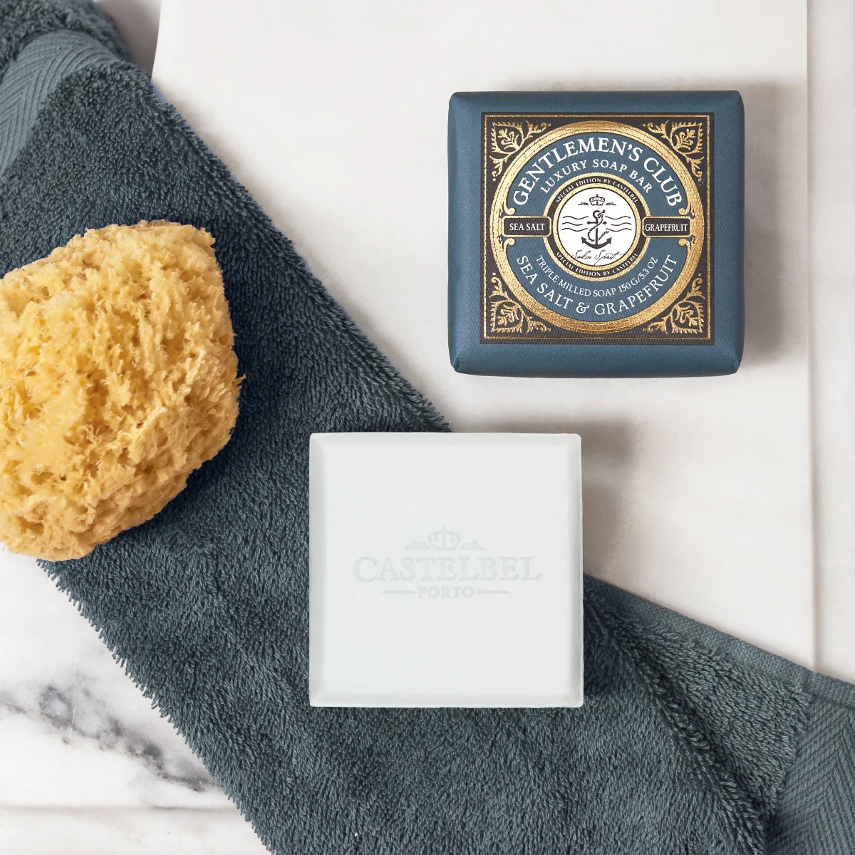 Gentleman's Club Sea Salt Soap & Grapefruit Soap (150g) - Image 3