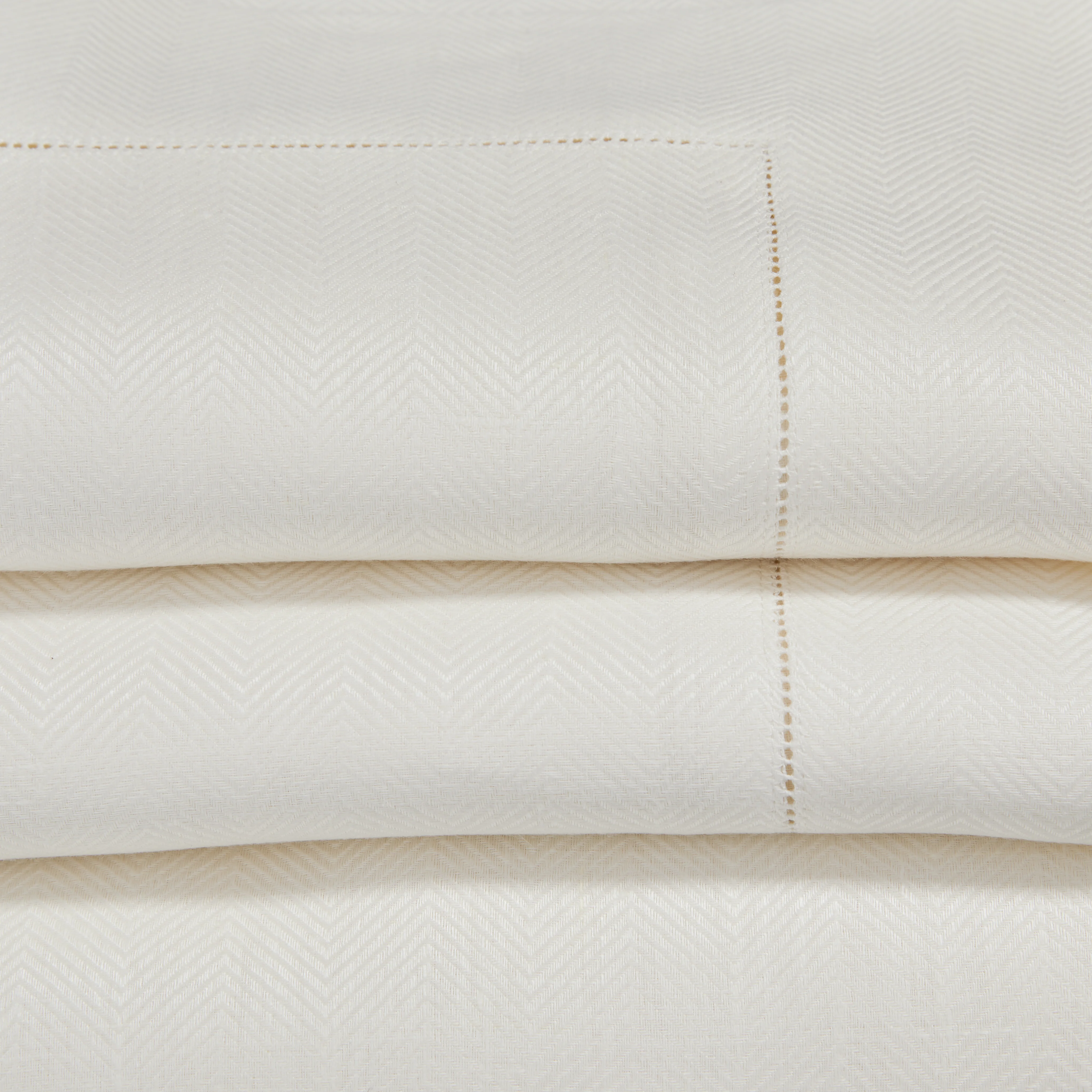 Graziano Herringbone Pure Linen Bed Linens - Image 3