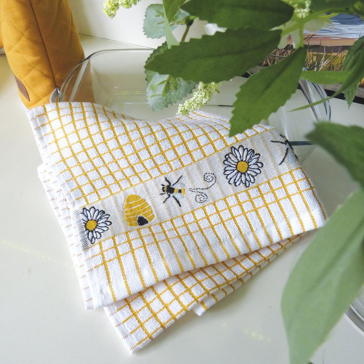 Jacquard Patterned Cotton Terry Tea Towel - Image 12