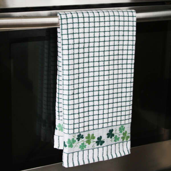 Jacquard Patterned Cotton Terry Tea Towel - Image 3