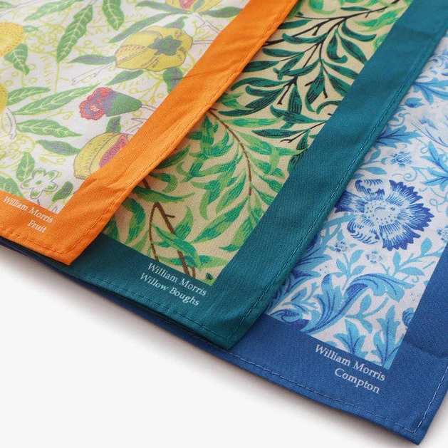 Ladies Cotton Handkerchiefs - William Morris (Box of 3) - Image 2