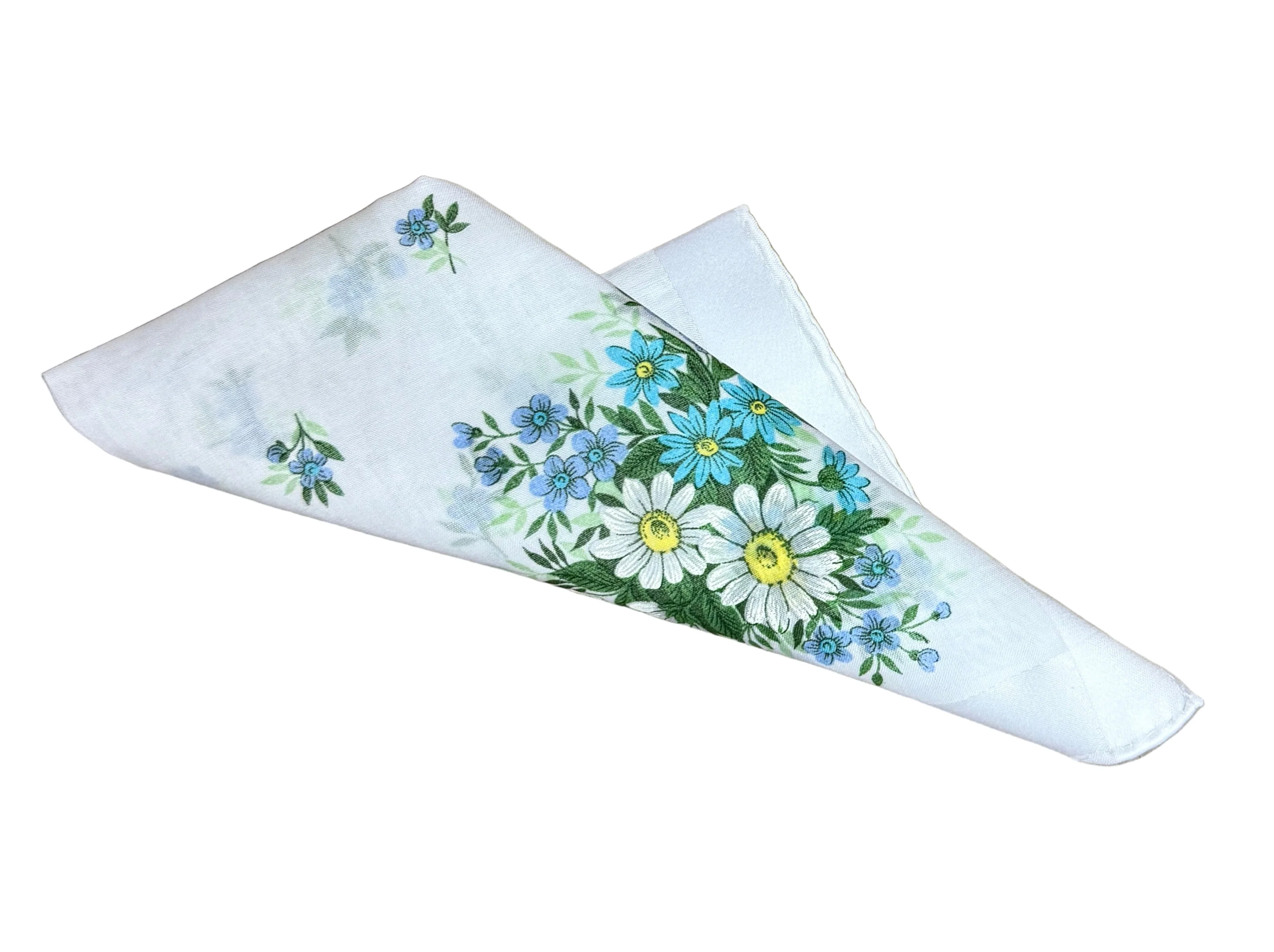 Lehner Swiss Cotton Ladies Handkerchiefs - Assorted Daisy & Forget Me Not - Image 3