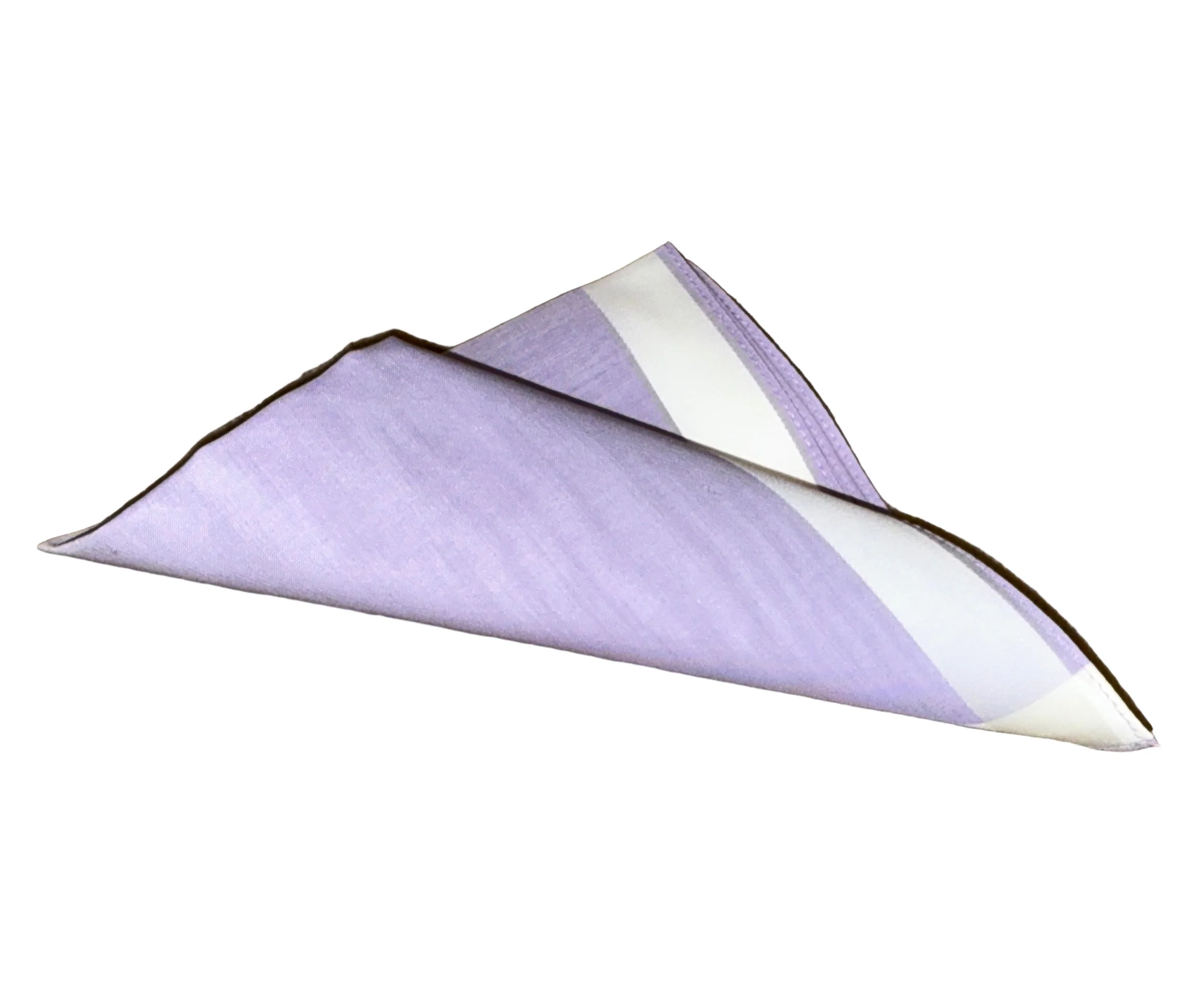 Lehner Ladies Swiss Cotton Handkerchief - White Border - Image 4