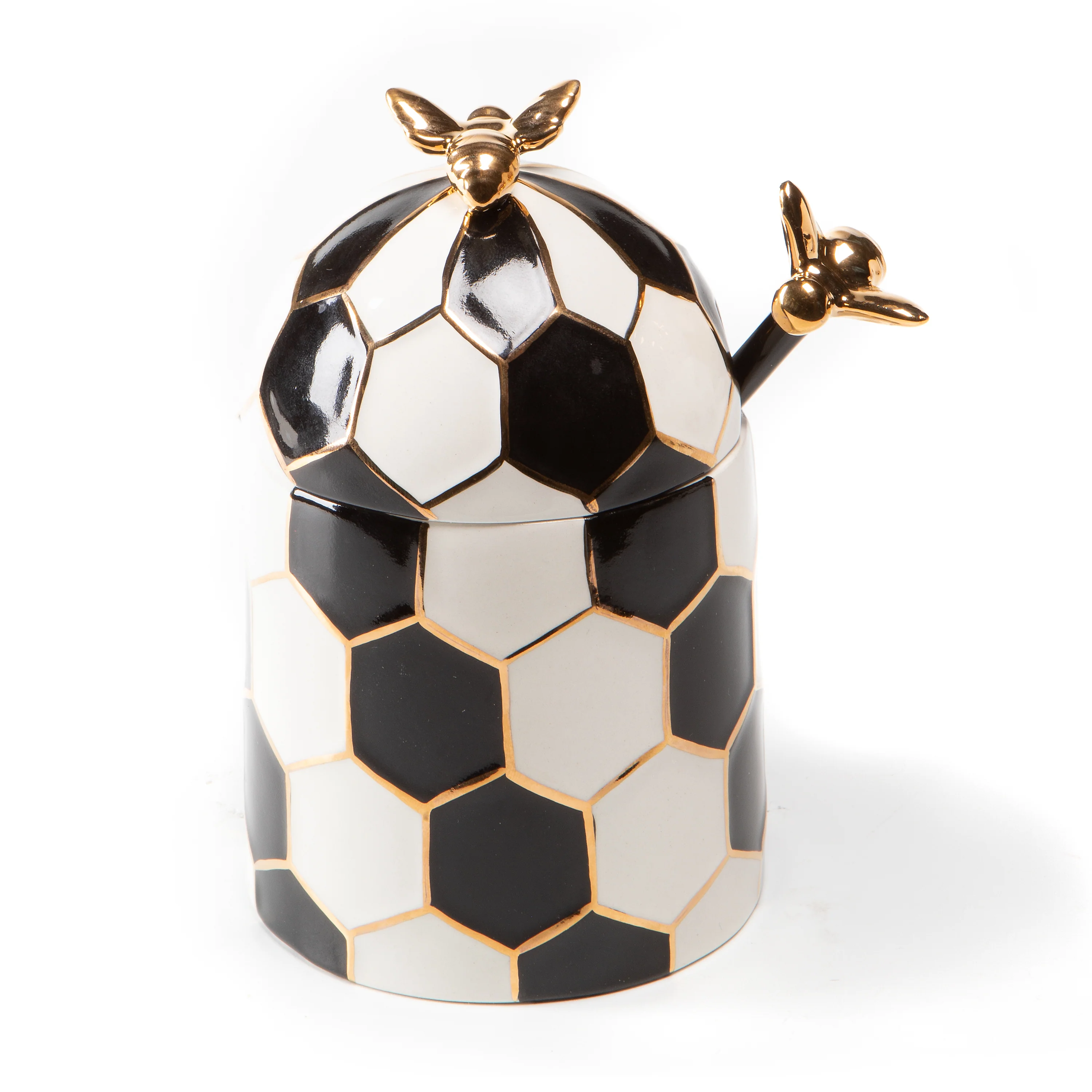 MacKenzie-Childs Ceramic Bee Honey Pot - Image 2