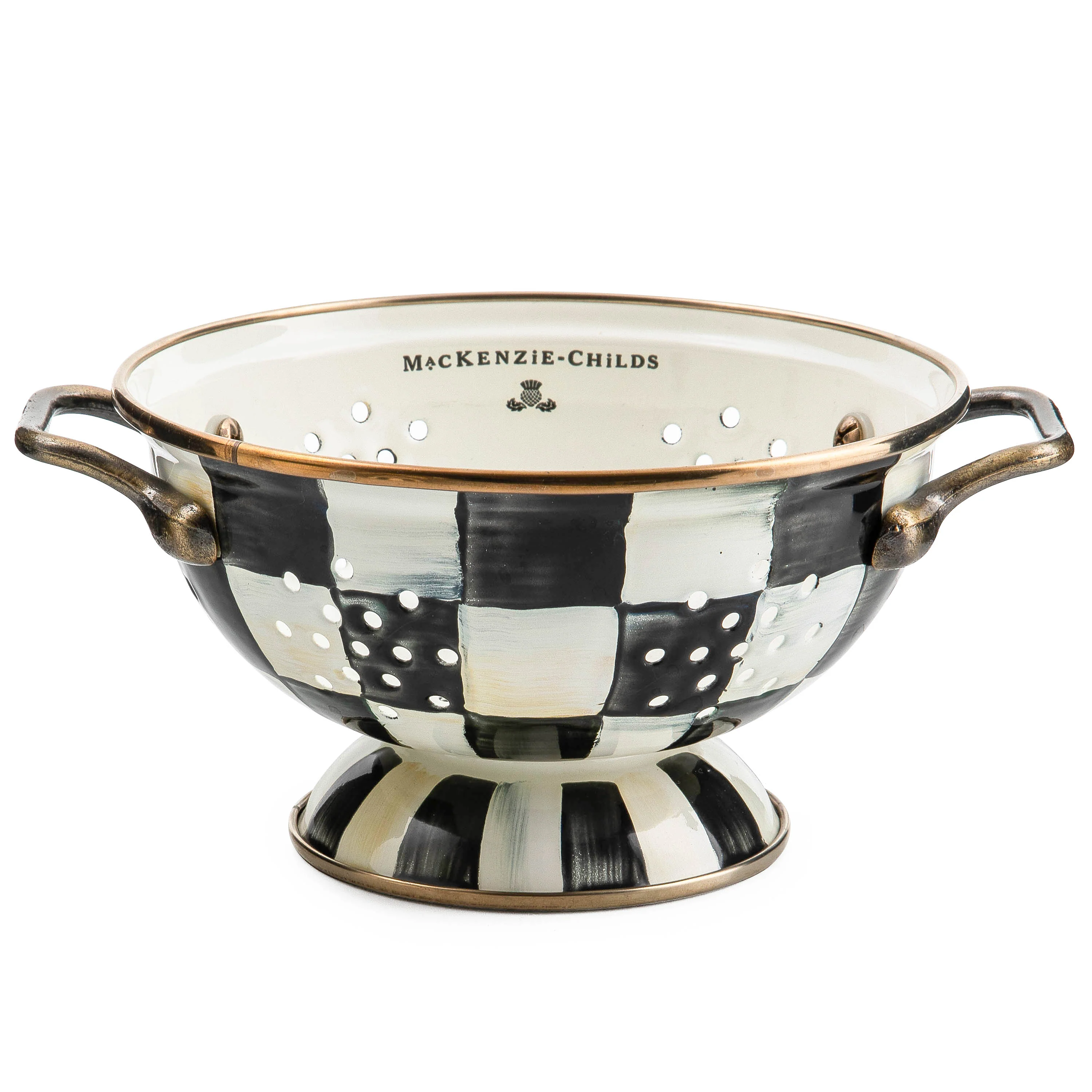 MacKenzie-Childs Check Design Colander - Image 2