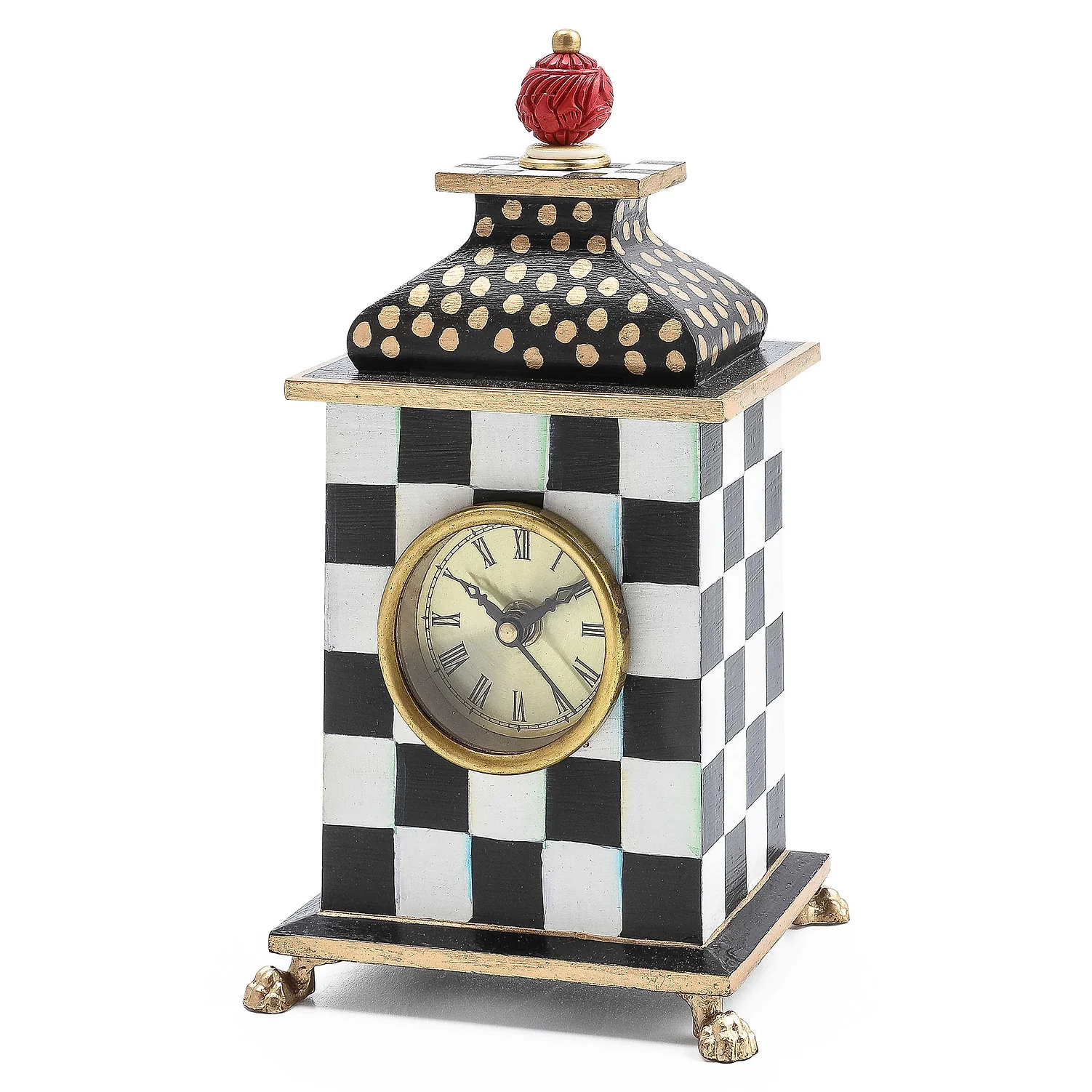 MacKenzie-Childs Courtly Check Desk Clock - Image 2
