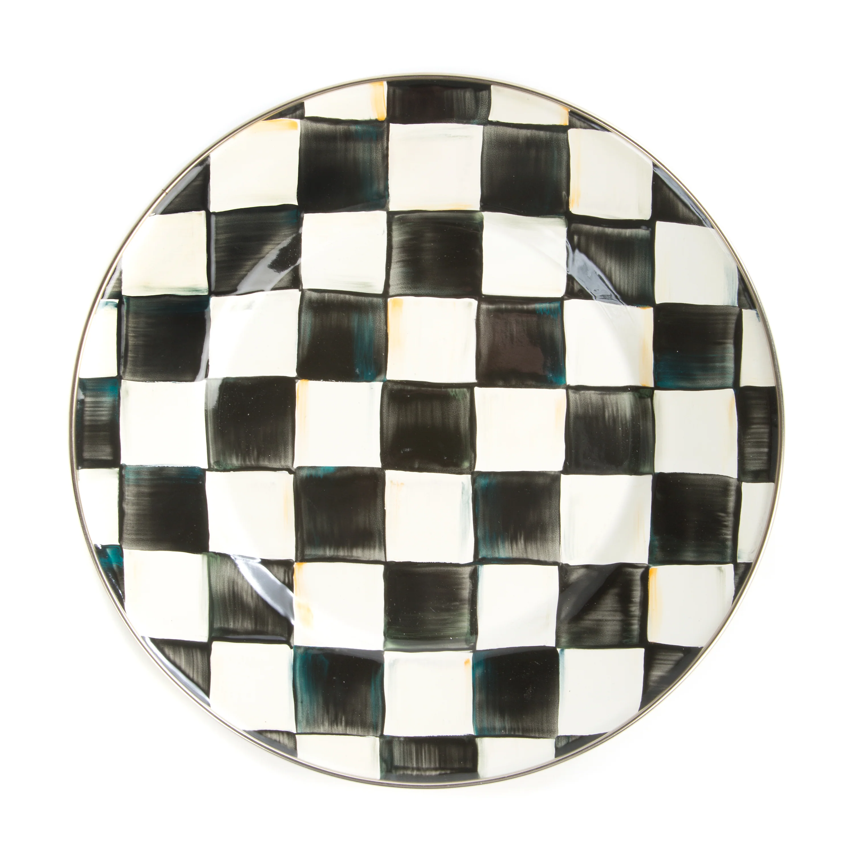 MacKenzie-Childs Courtly Check Enamel Plates - Image 2