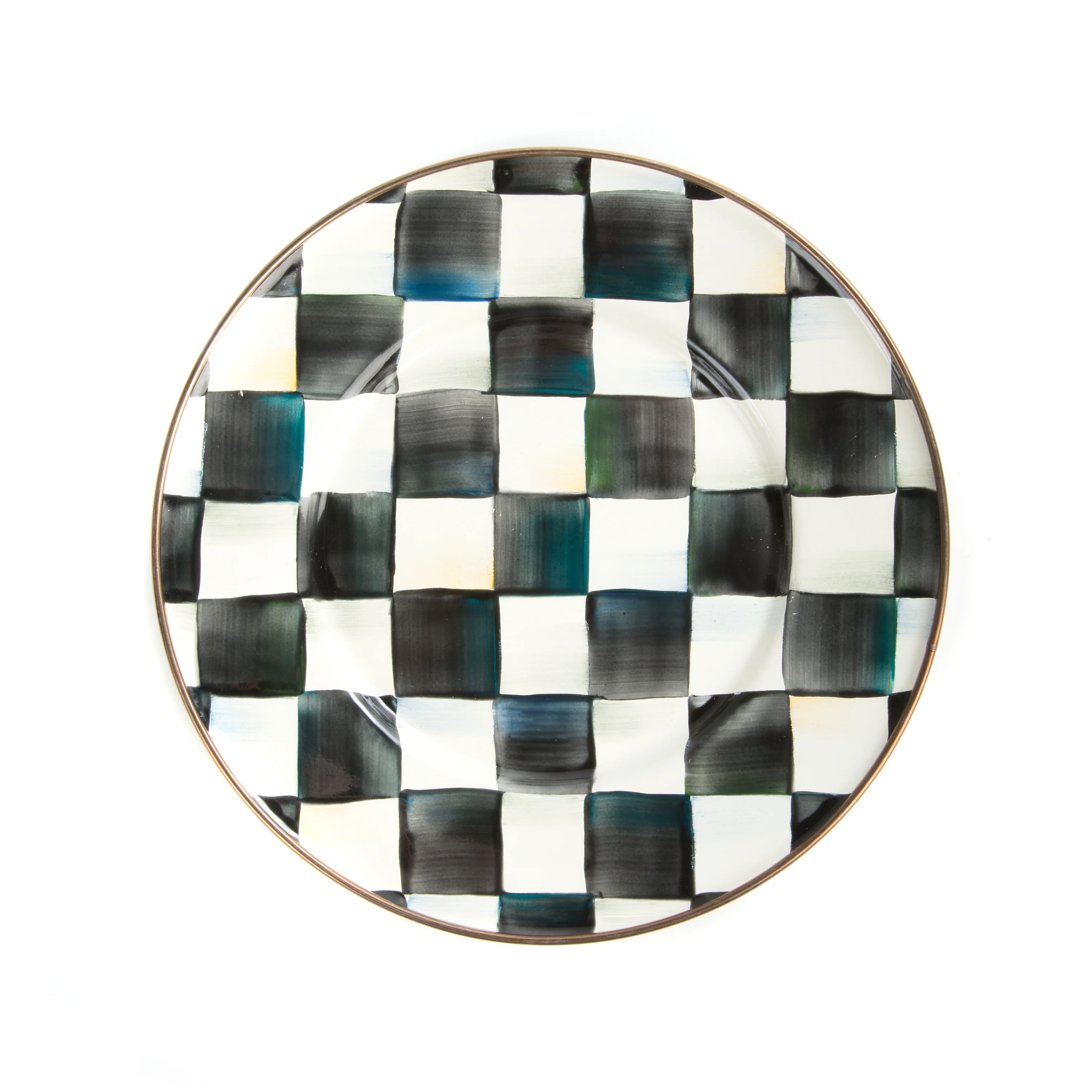 MacKenzie-Childs Courtly Check Enamel Plates - Image 3