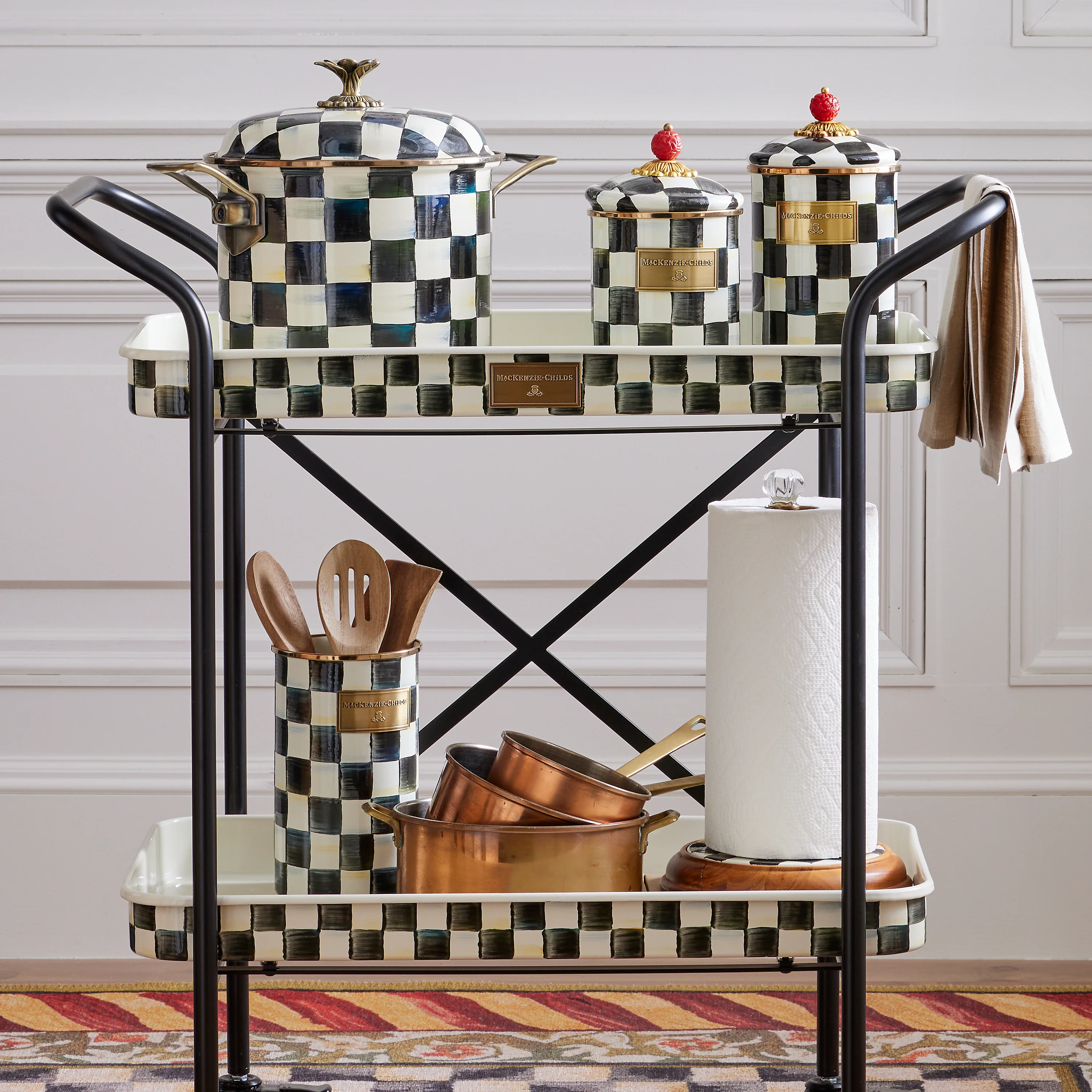 MacKenzie-Childs Courtly Check Utensil Holder - Image 3