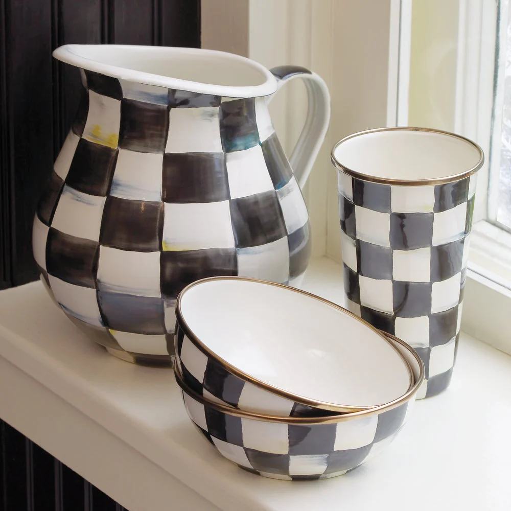 MacKenzie-Childs Courtly Check Pitcher - Image 4