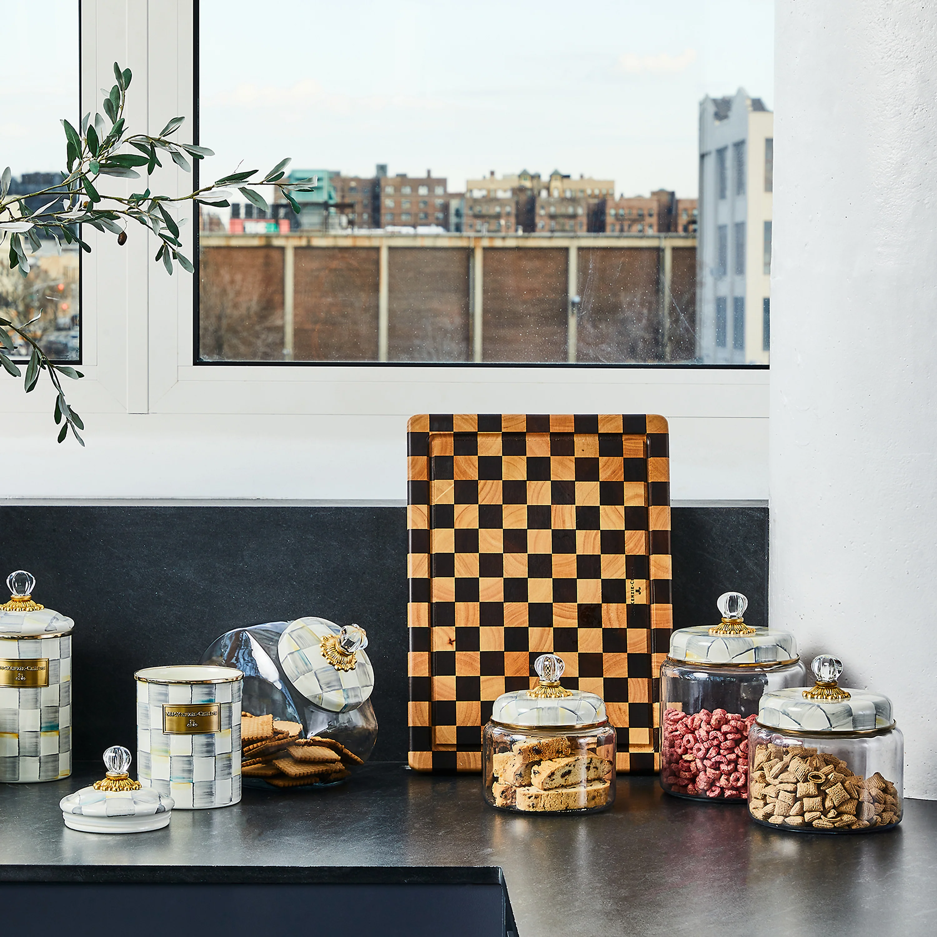 MacKenzie-Childs Glass Storage Jars - Image 6