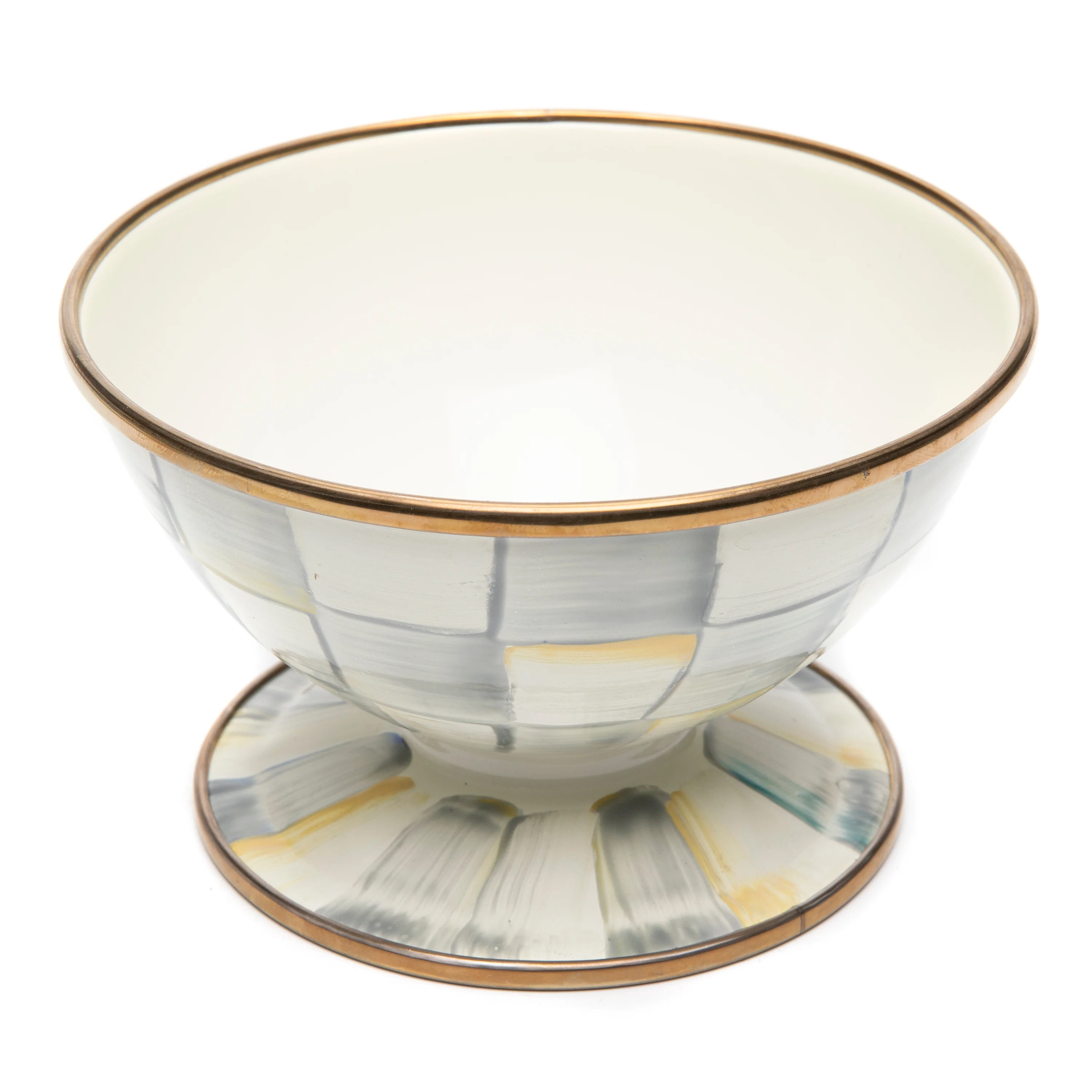 MacKenzie-Childs Sterling Check Enamelware Bowls - Image 2