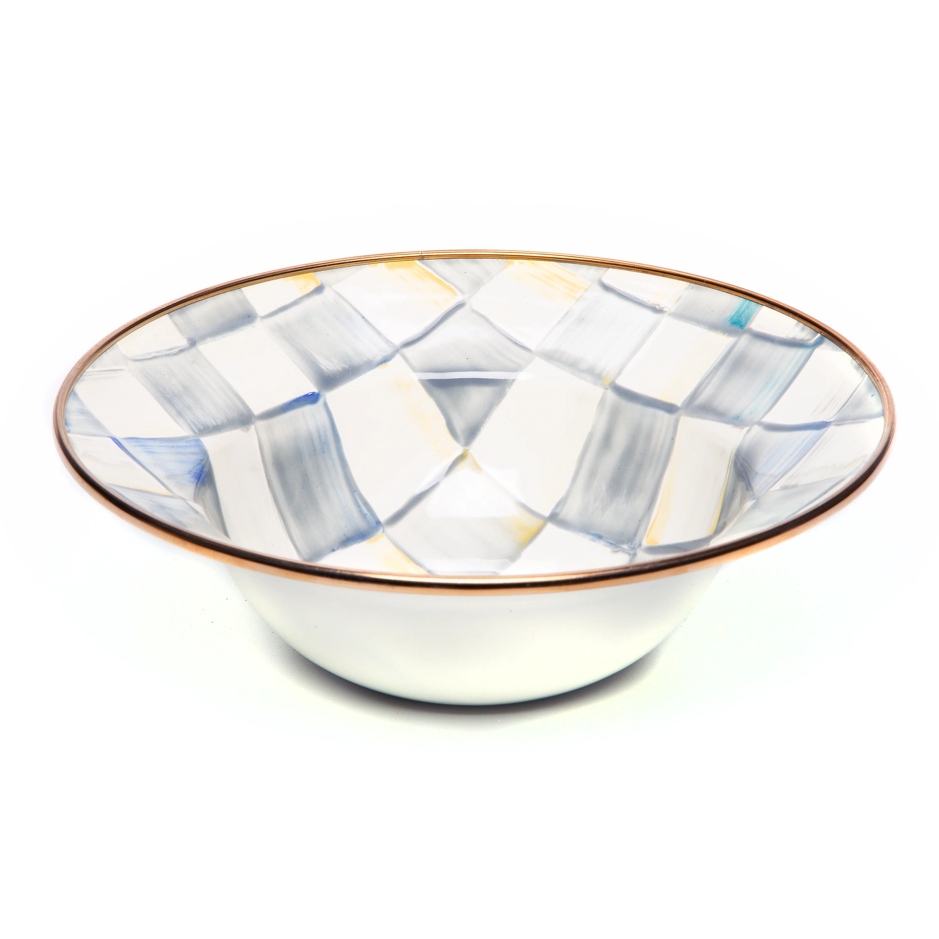 MacKenzie-Childs Sterling Check Enamelware Bowls - Image 5