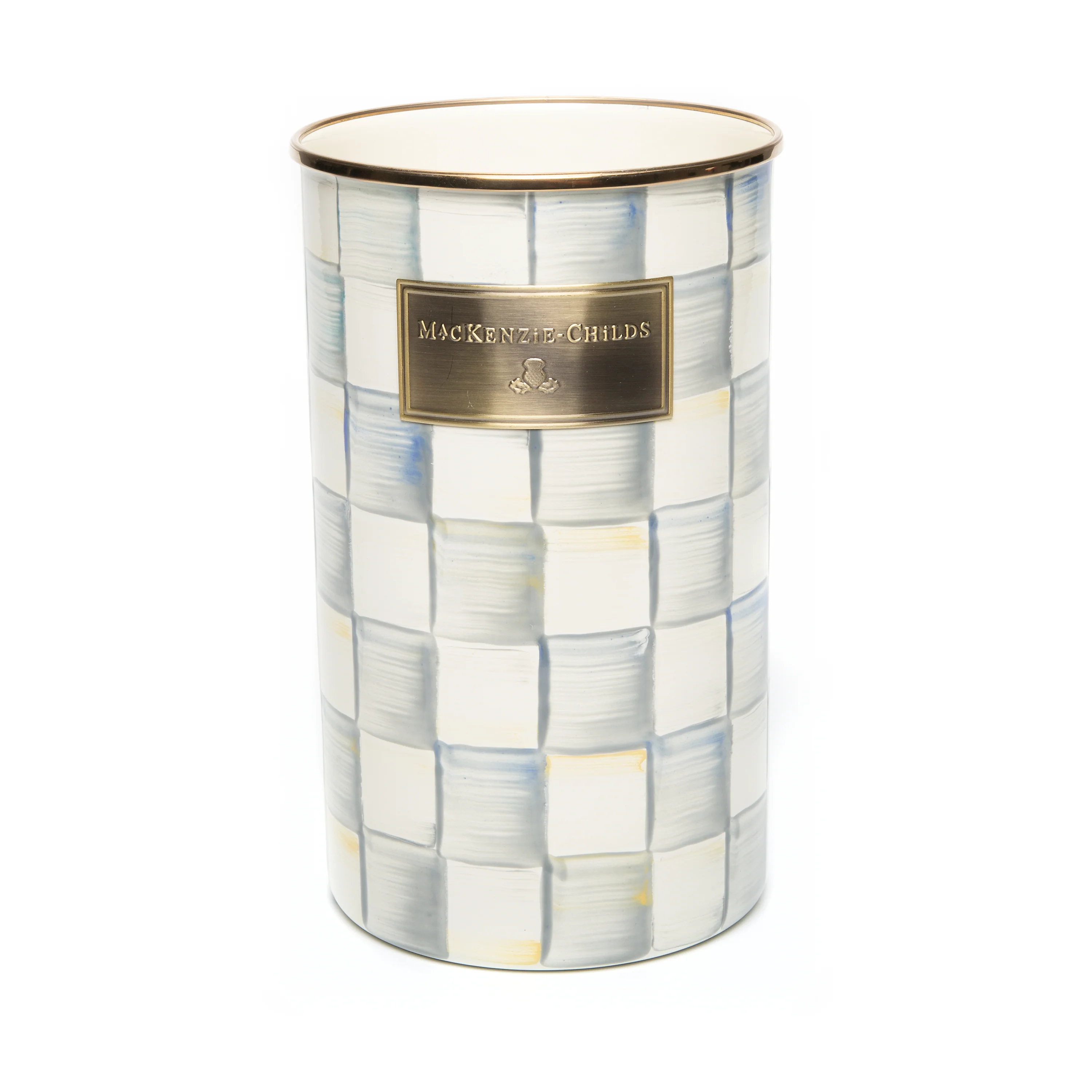 MacKenzie-Childs Sterling Check Utensil Holder - Image 2