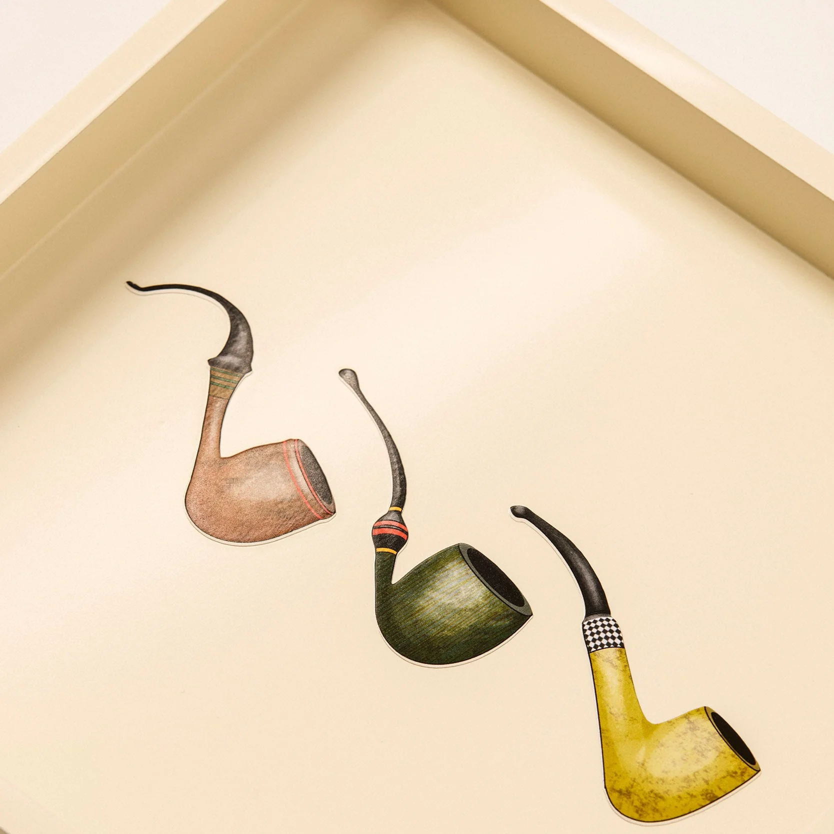 Pipes Design Lacquer Tray - Image 3