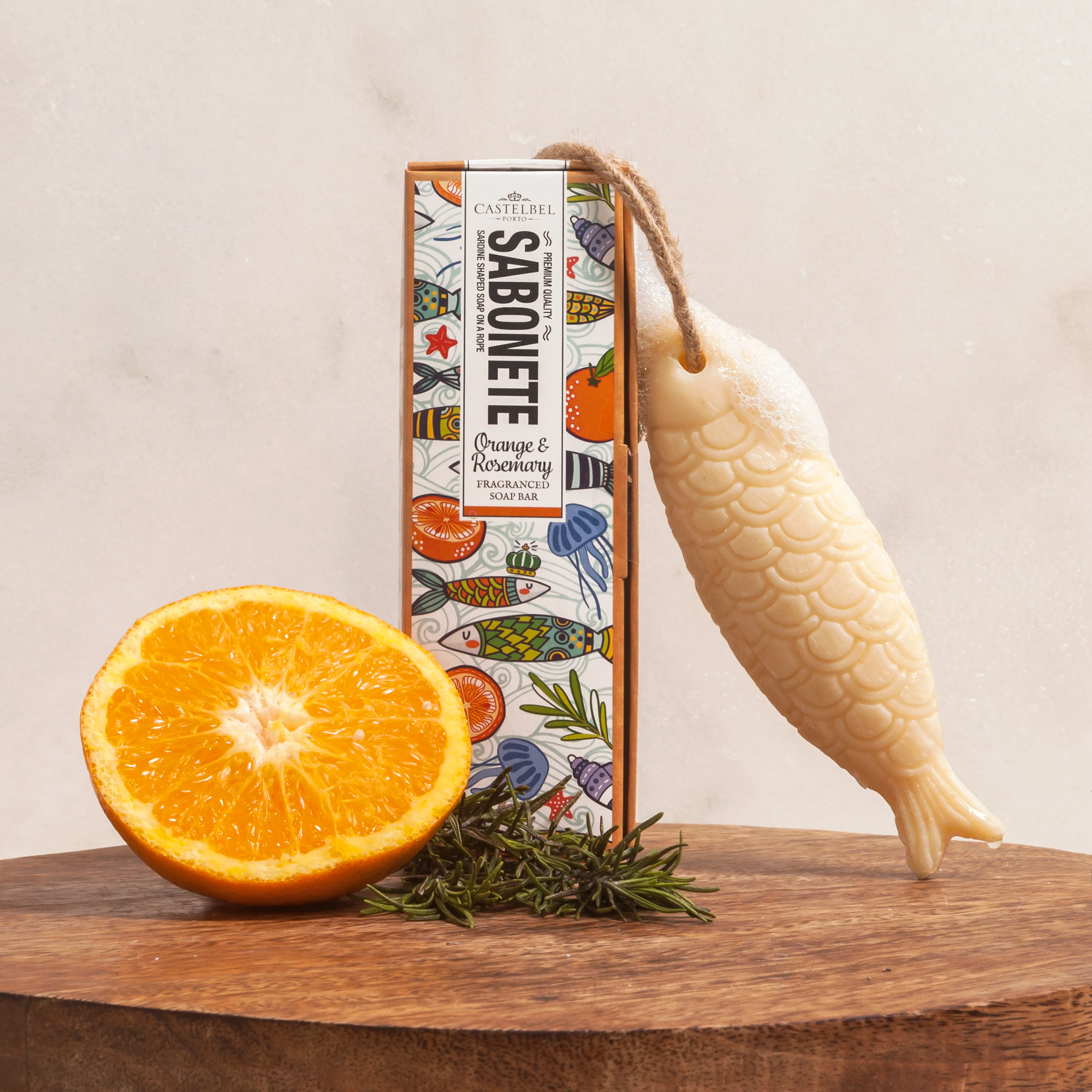 Sabonete Sardine Shaped Soap On A Rope
