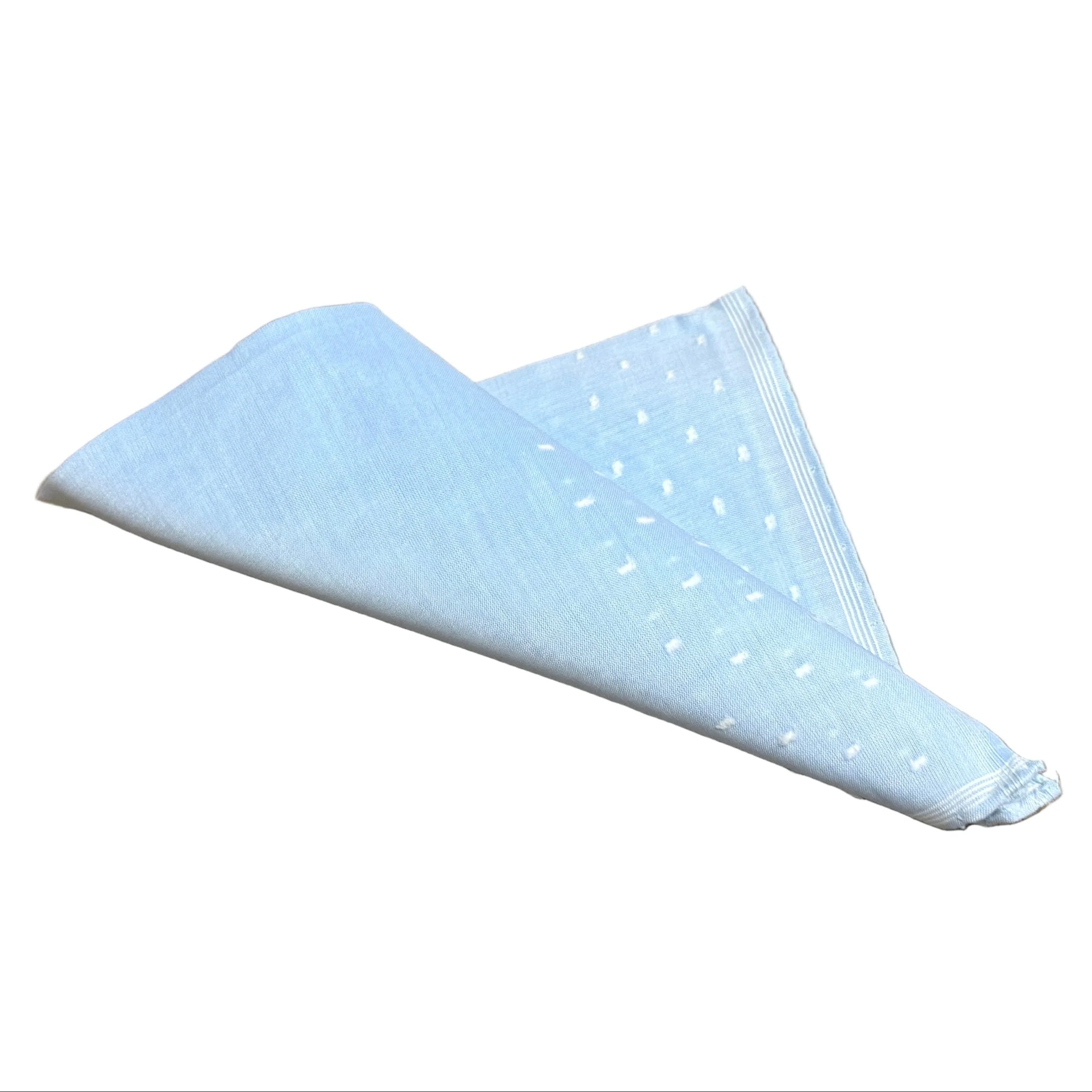 Lehner Ladies Hand-Rolled Swiss Cotton Handkerchiefs Spots Border - Image 2
