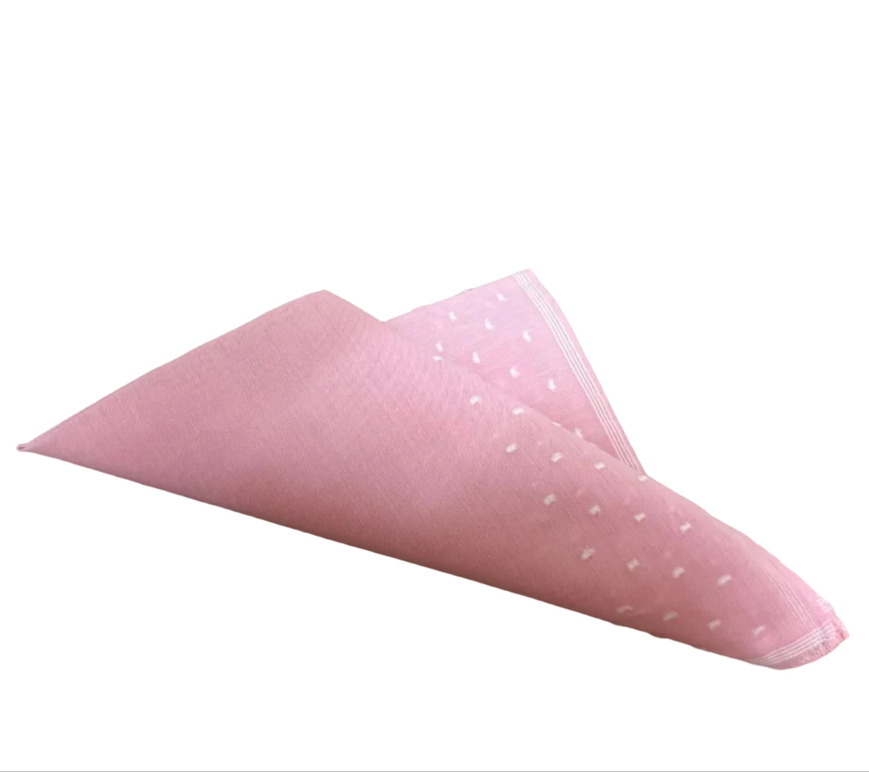 Lehner Ladies Hand-Rolled Swiss Cotton Handkerchiefs Spots Border - Image 3