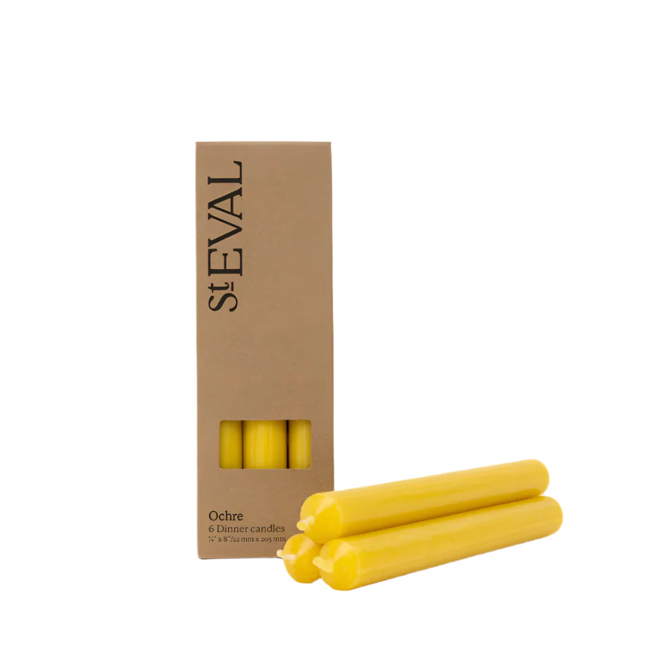 Coloured Dinner Candles Pack of Six (Unscented) - Image 5