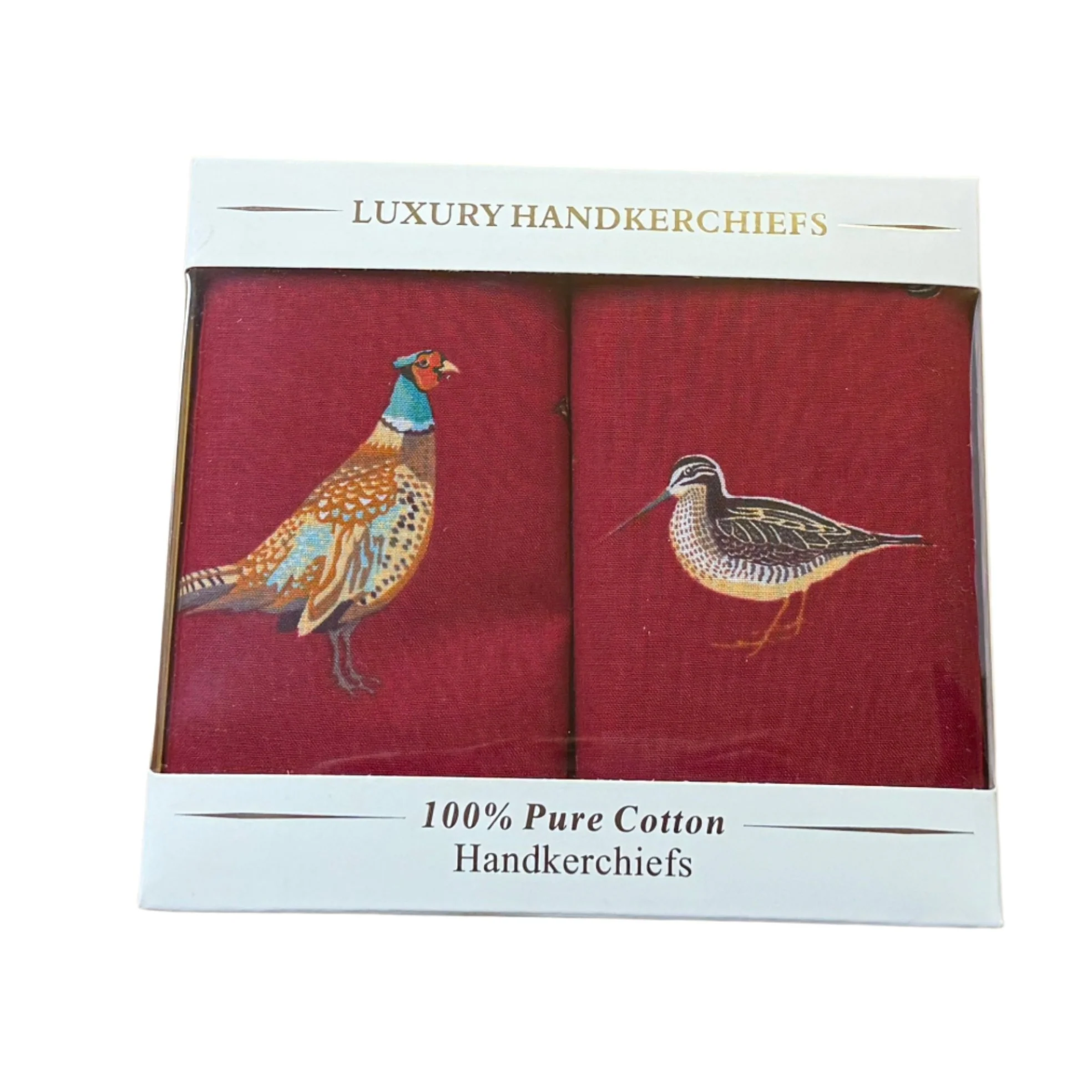 Men's Cotton Handkerchiefs - Superior Game Birds (Box of 2) - Image 3