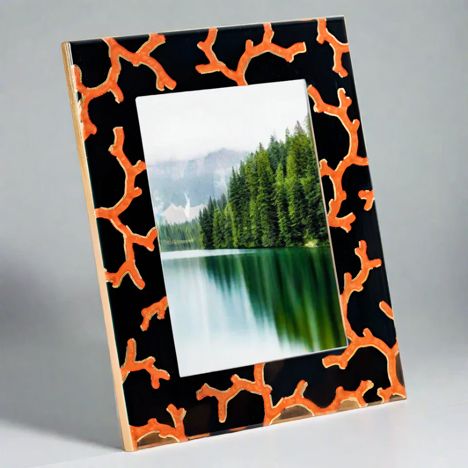 The 'Coral Sea' Lacquer Photo Frame Collection - Image 2