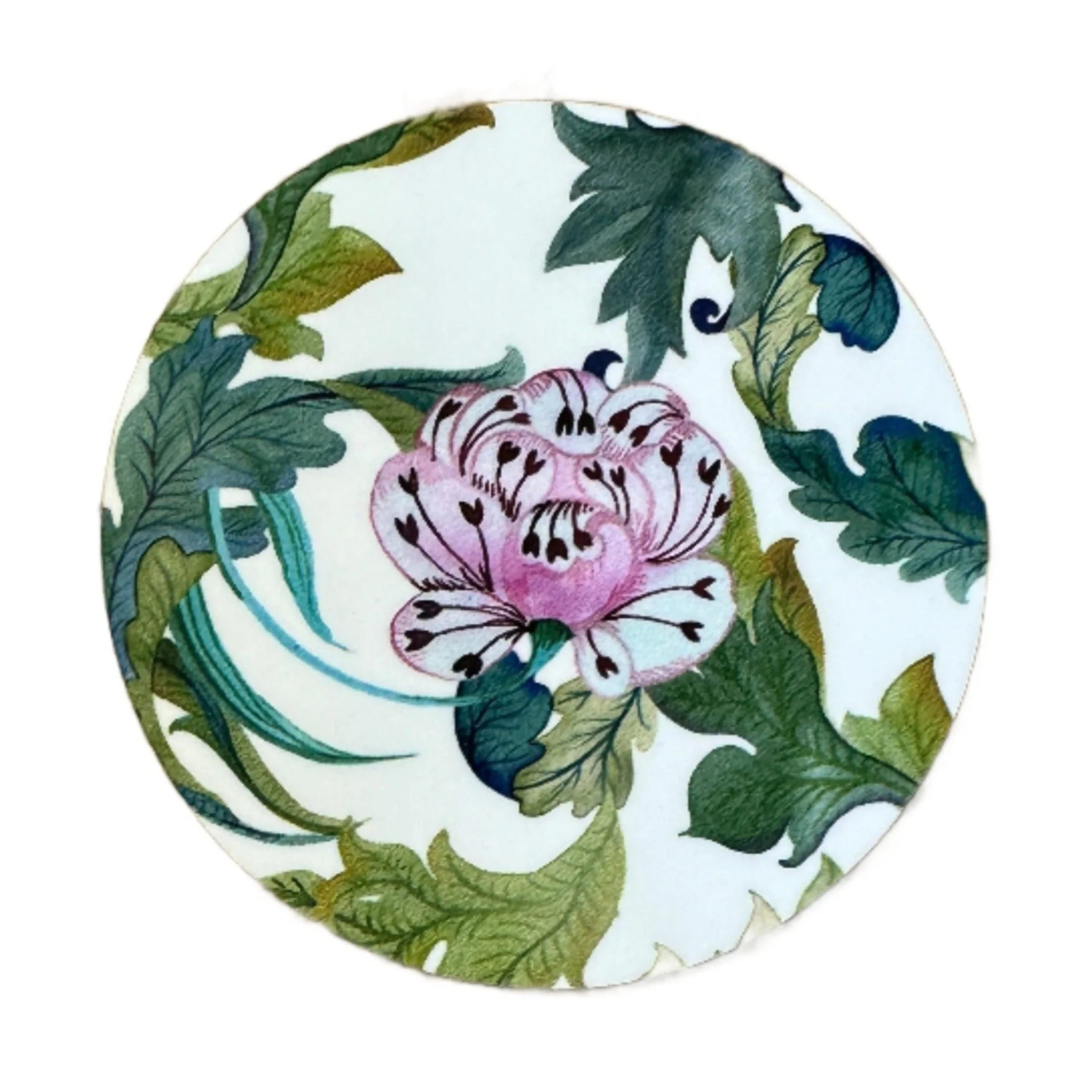 Floral Round Placemat & Coasters - Image 2