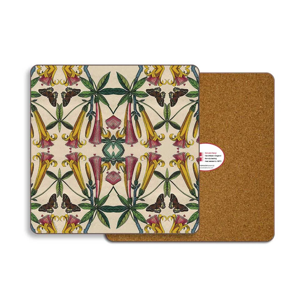 Yellow Flower Placemat & Coasters - Image 4